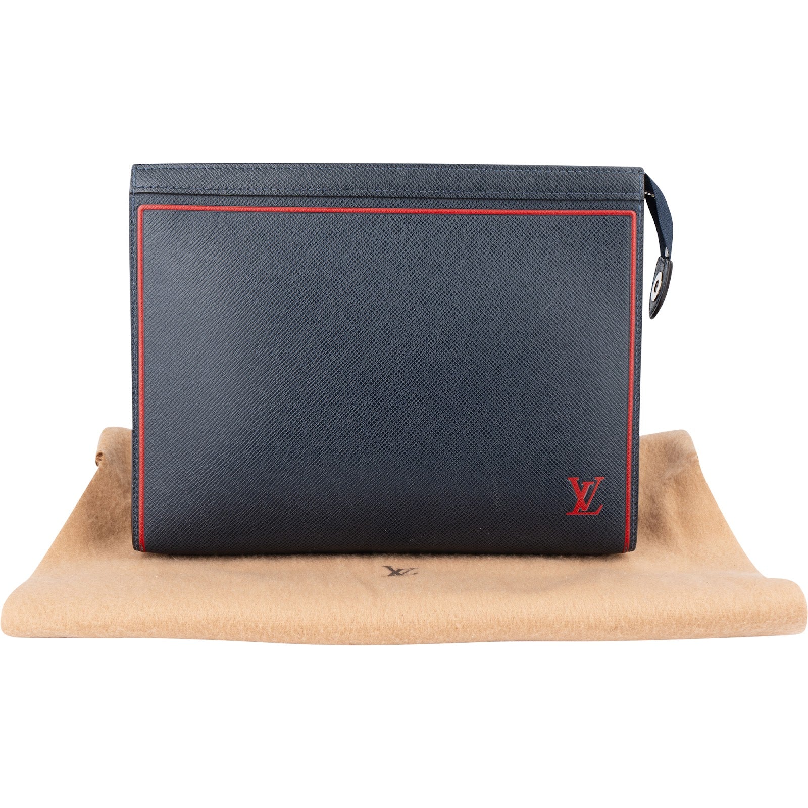 Louis Vuitton Marine Bicolor Taiga Leather Pochette Jour Dokumentenmappe