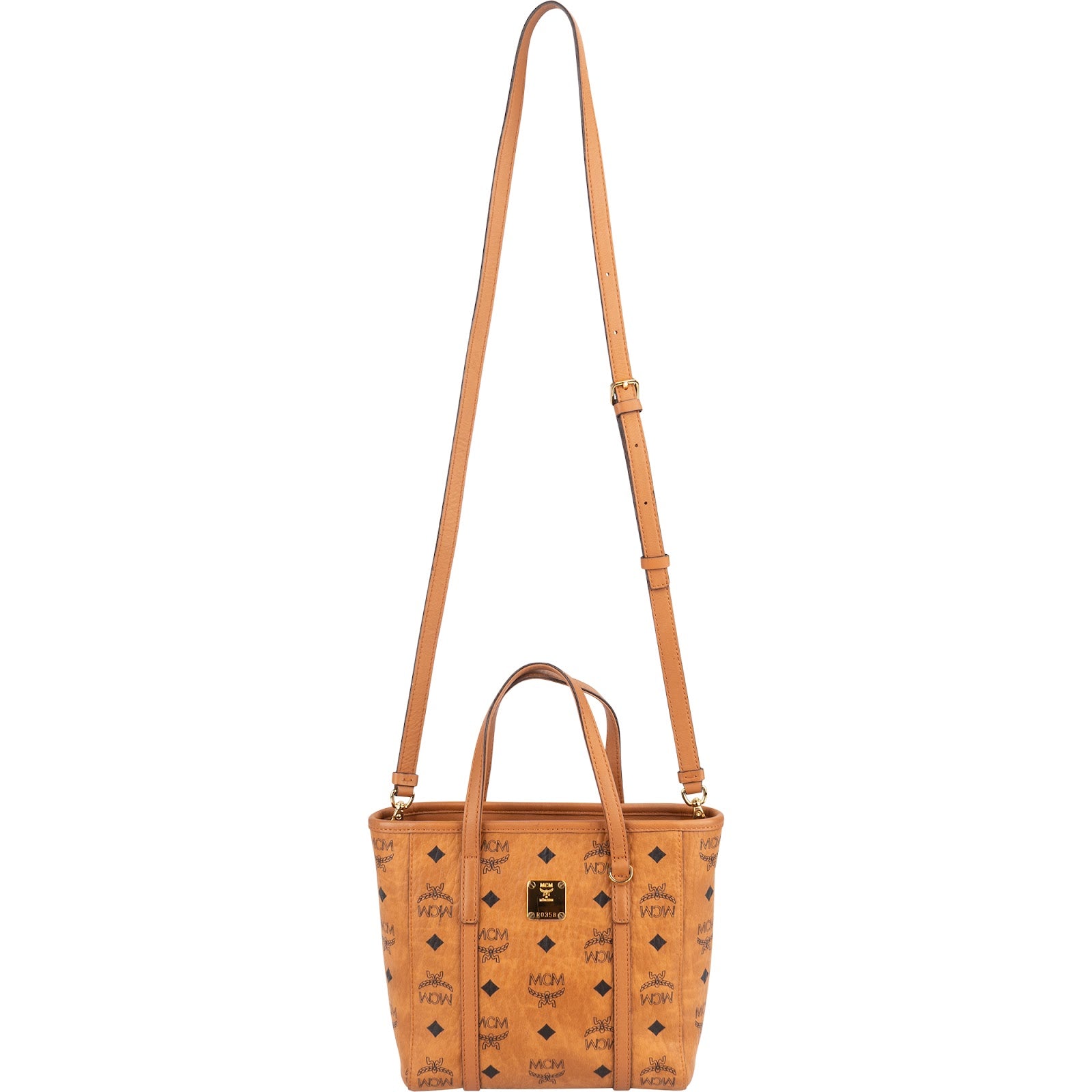 MCM Monogram Visetos Aren Mini Shopper