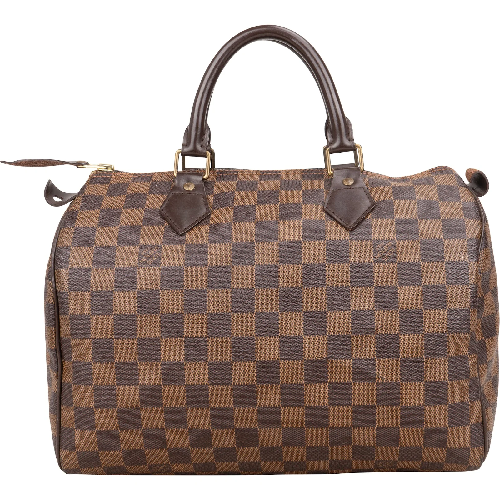 Louis Vuitton Monogram Damier Ebene Speedy 30 Boston Bag