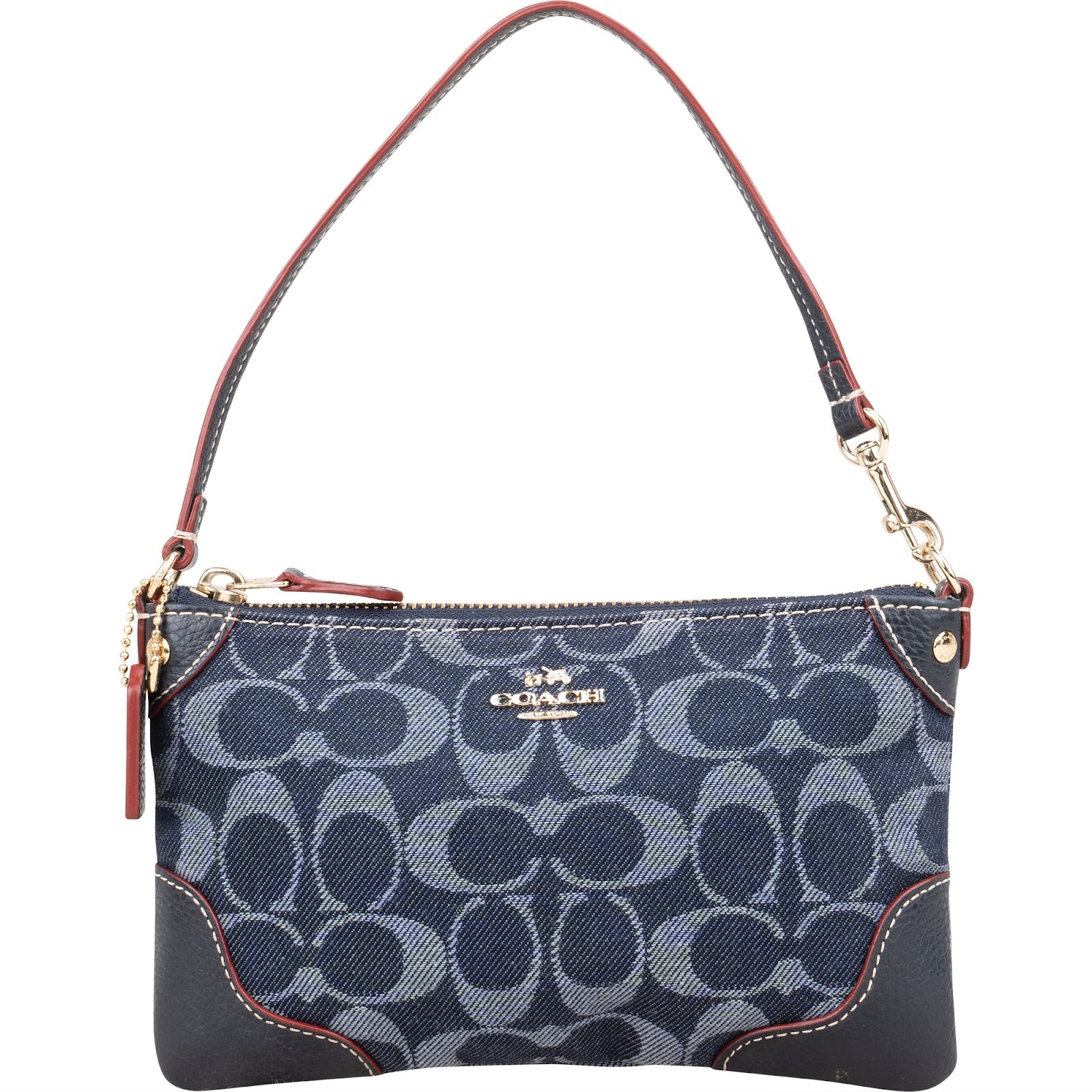 Coach Monogram Signature Denim Handbag