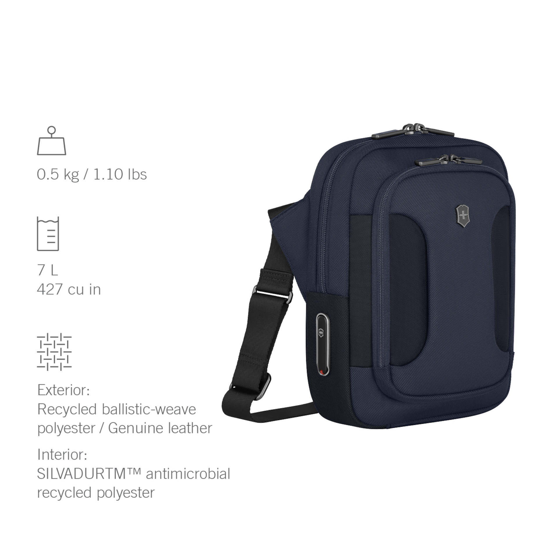 Werks Traveler 7.0 Crossbody Bag - Navy Blue