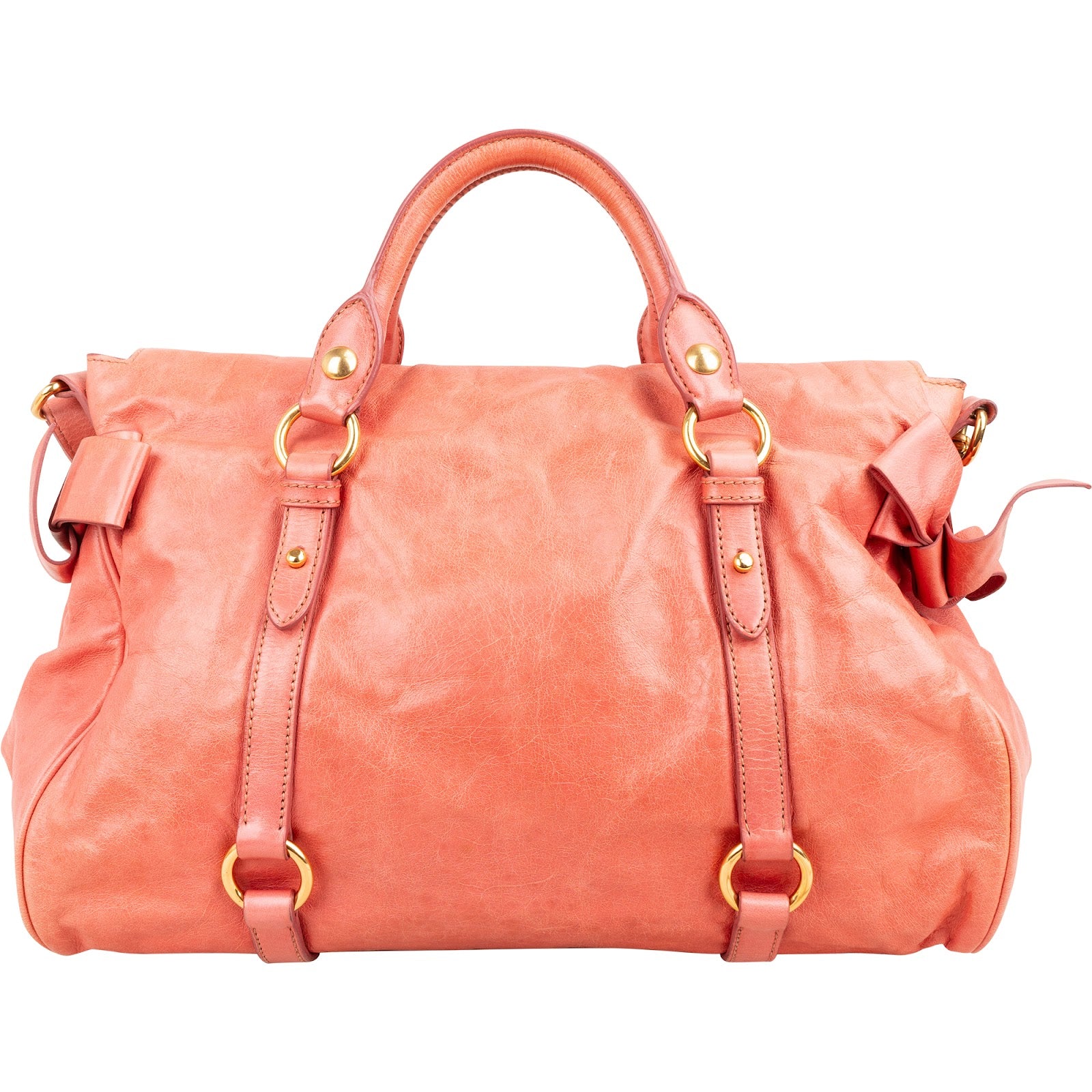 Miu Miu - Vitello Lux Bow Shoulderbag