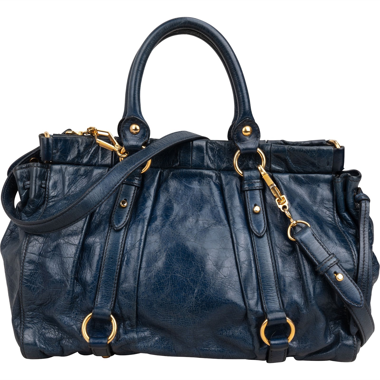 Miu Miu – Vitello Lux Satchel schoudertas