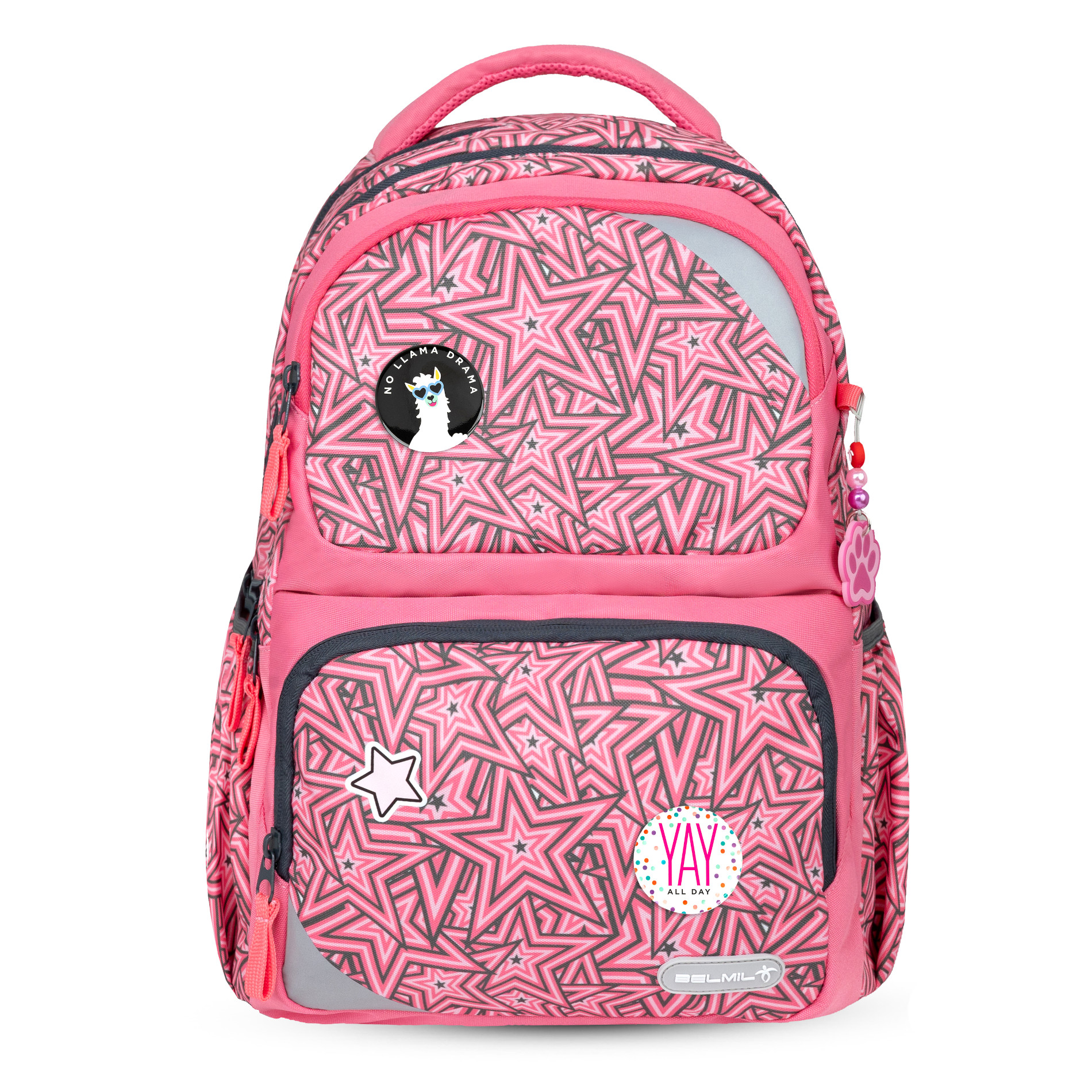 Maxi Pack Schulrucksack mit Brustgurt 2tlg. Set - "Love Stars"