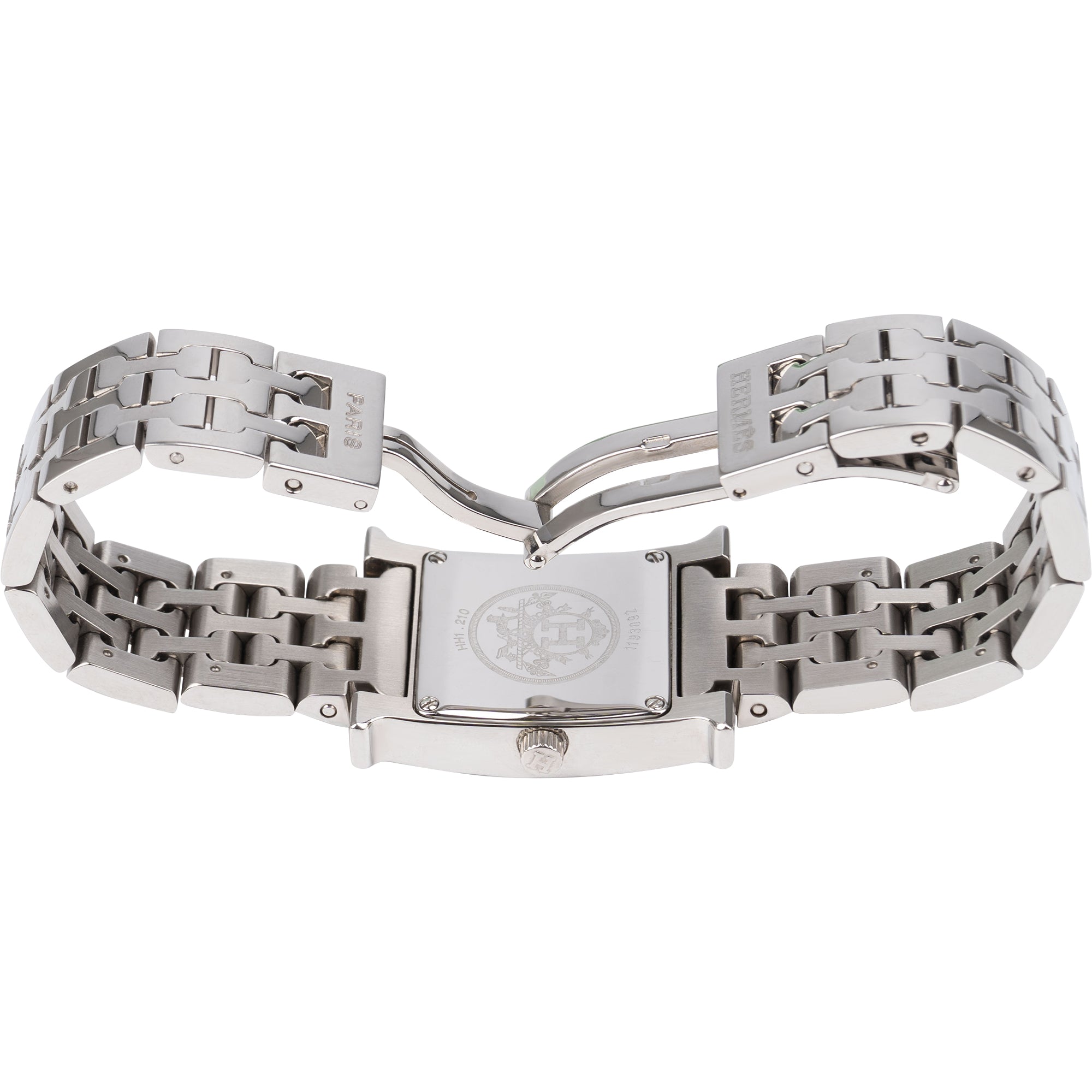 Hermès Silver Tone Heure H Damenuhr HH1.210