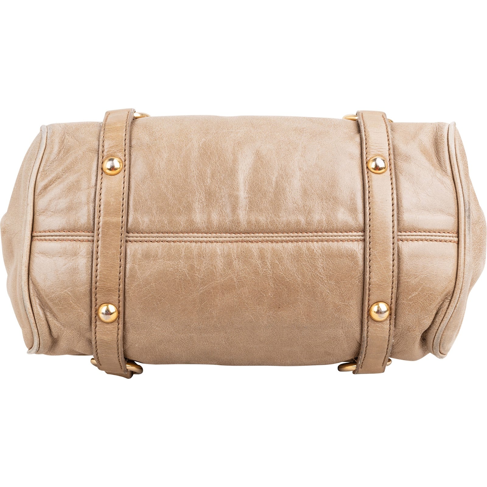 Miu Miu - Vitello Lux Bow Small Satchel Handbag