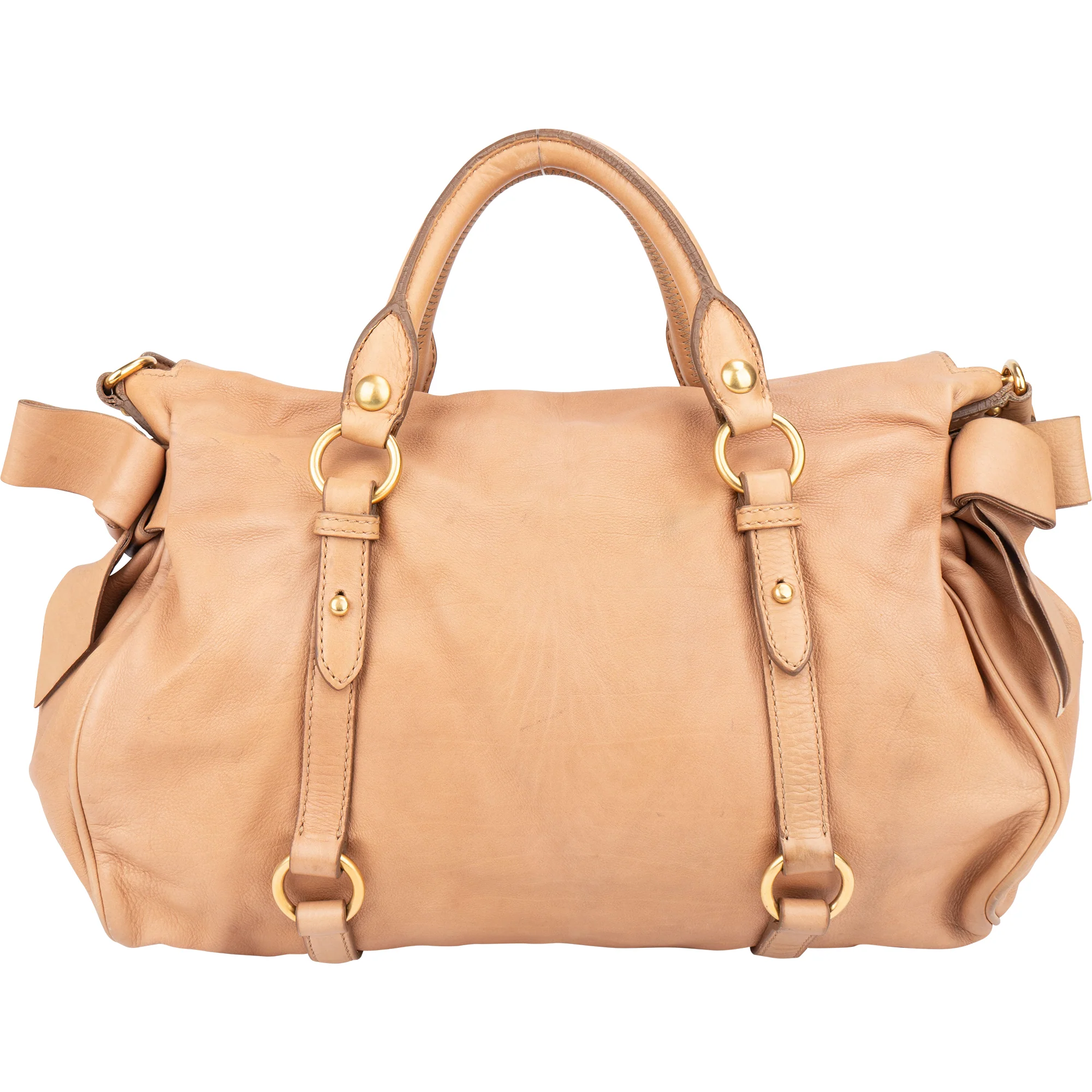 Miu Miu Classic Leather City Handbag