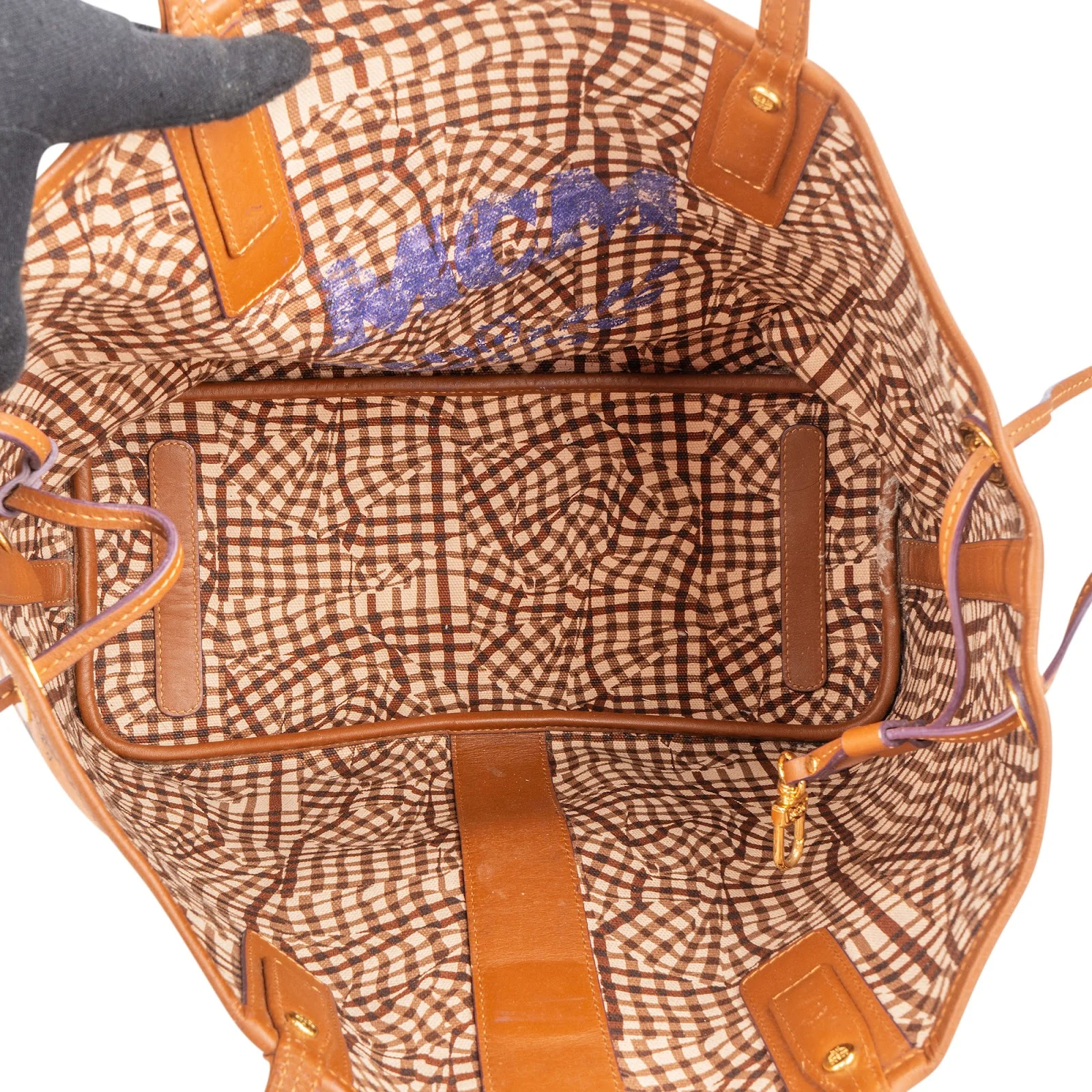 MCM Monogram Visetos Liz Shopper Shoulder Bag