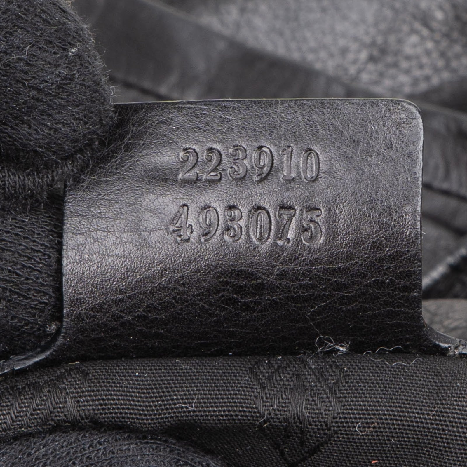 Gucci Black Leather Indy Bamboo Shoulder Bag