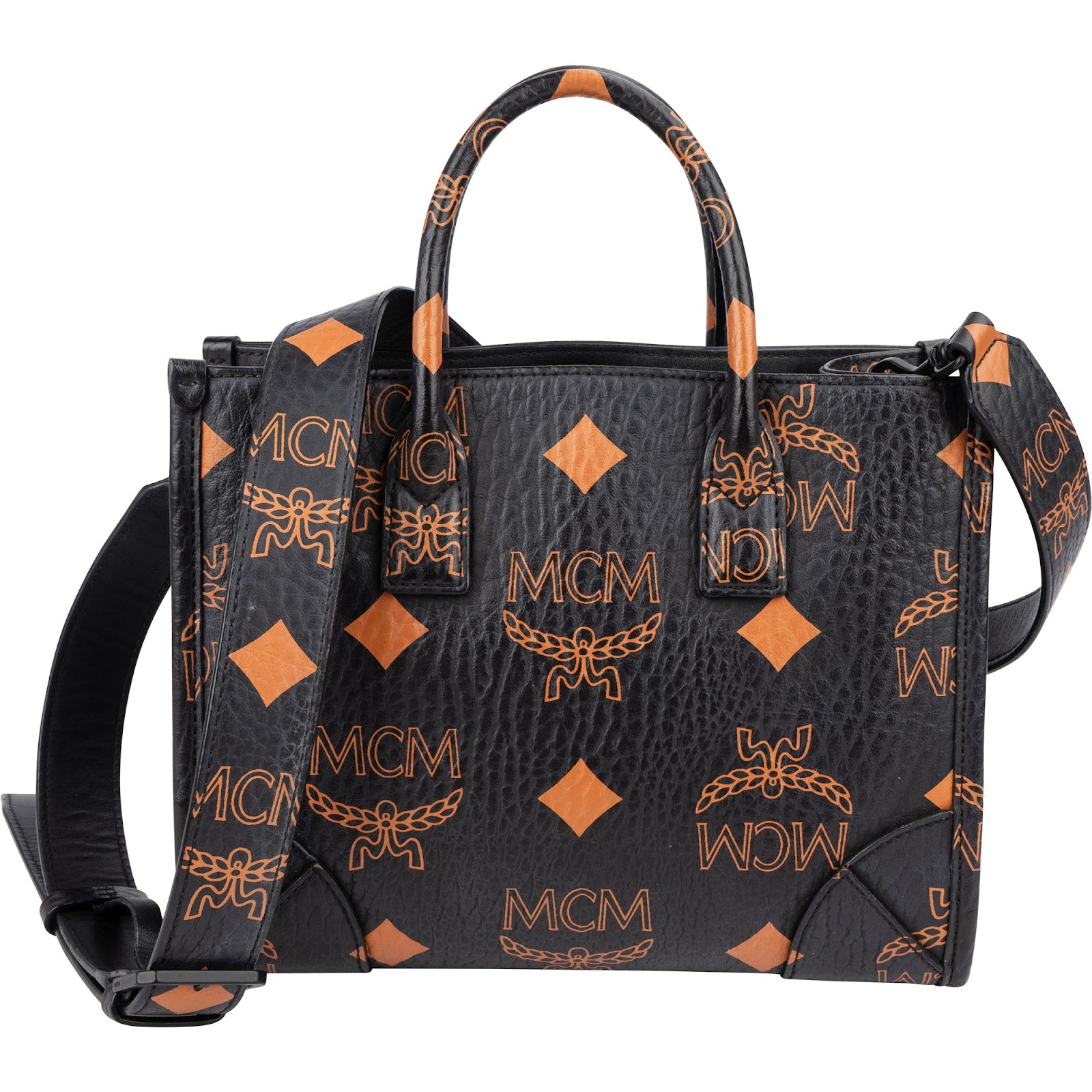 MCM Monogram Aren Mini Tote in Visetos Handbag