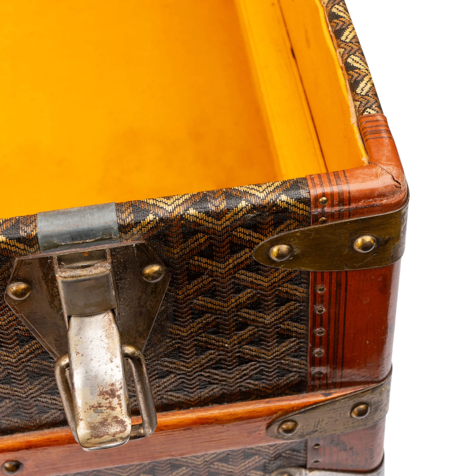 Goyard Goyardine "JVC" Cabin Koffer Malle 90