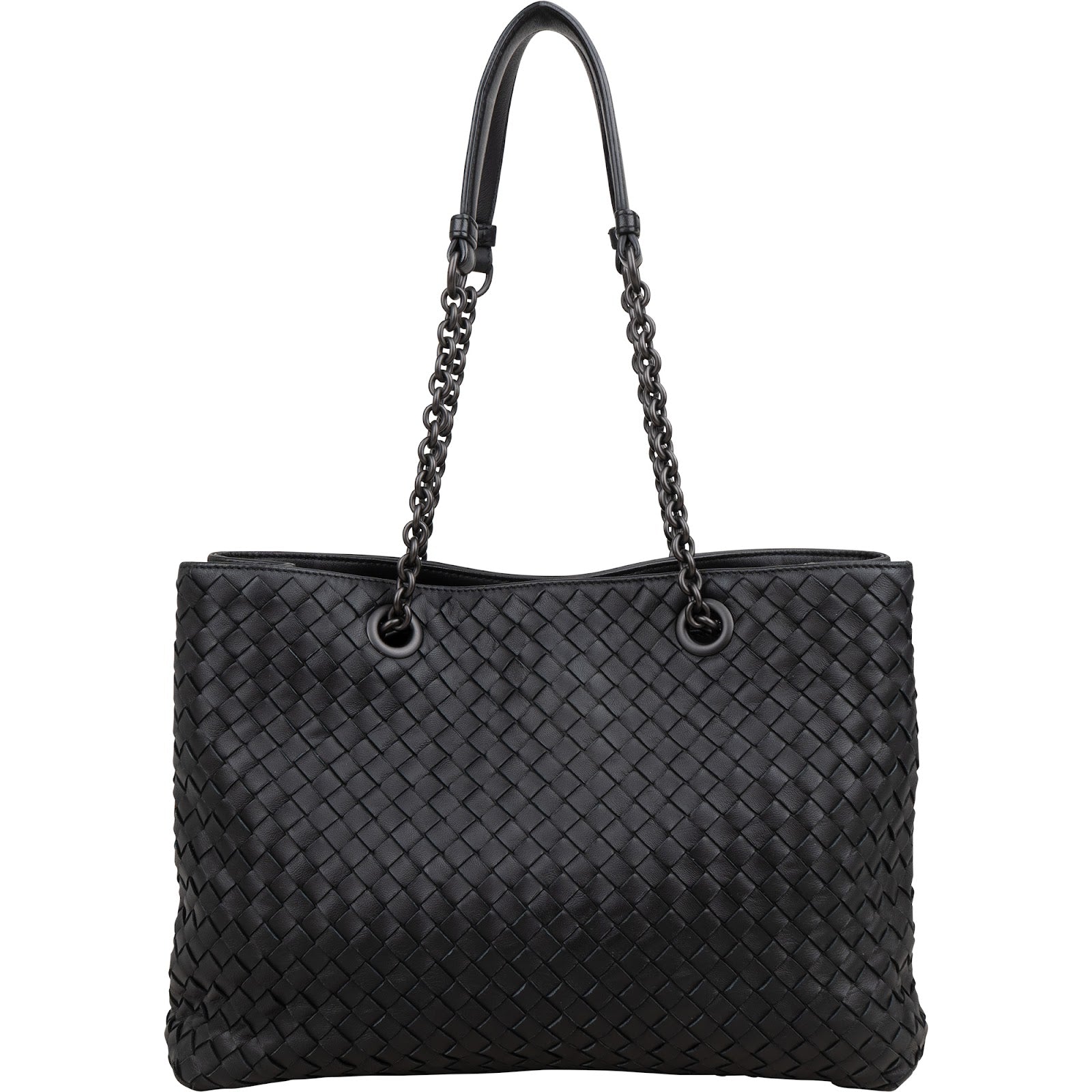 Sac à bandoulière à chaîne en cuir nappa Intrecciato de Bottega Veneta
