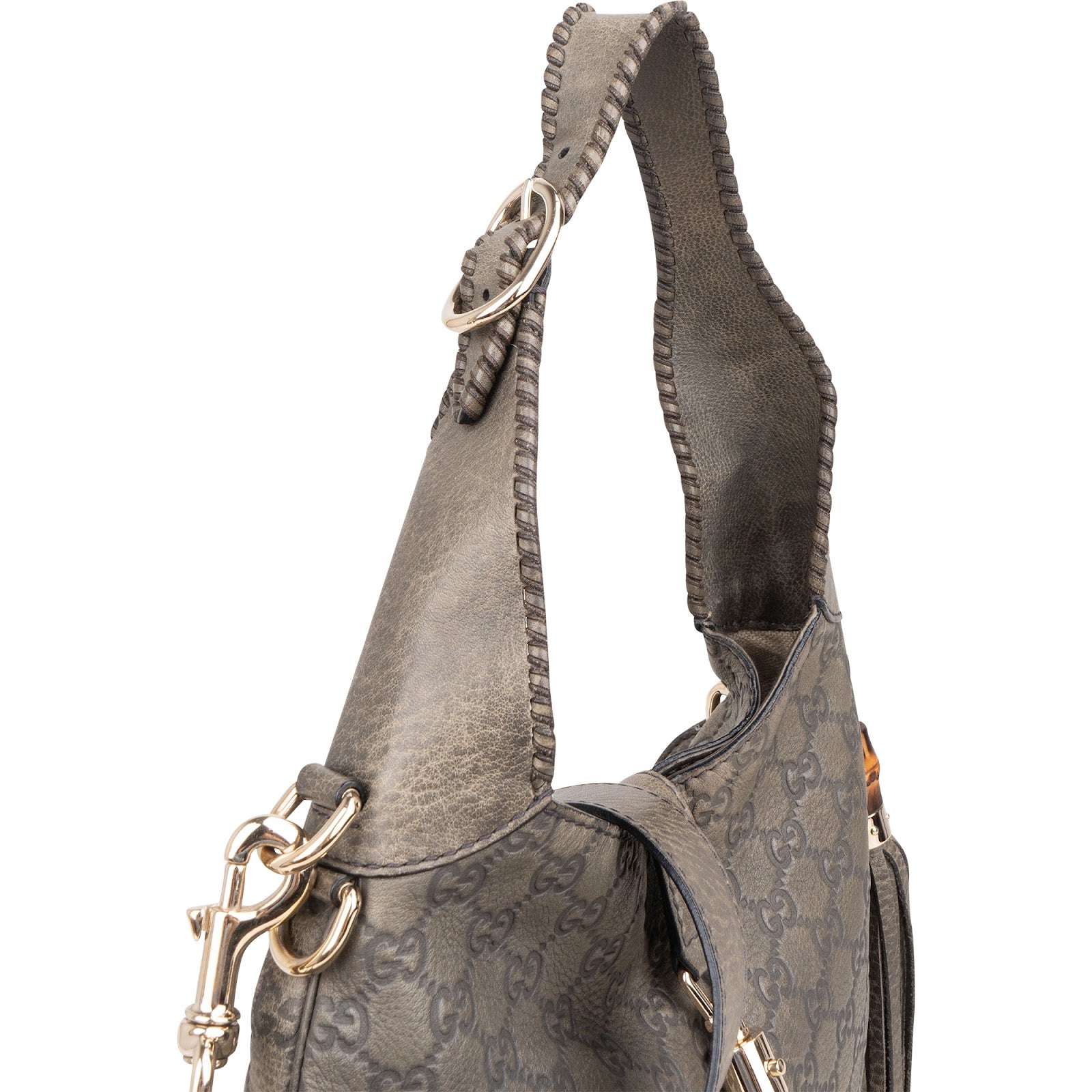 Gucci Guccissima Leather GG Jackie Shoulder Bag