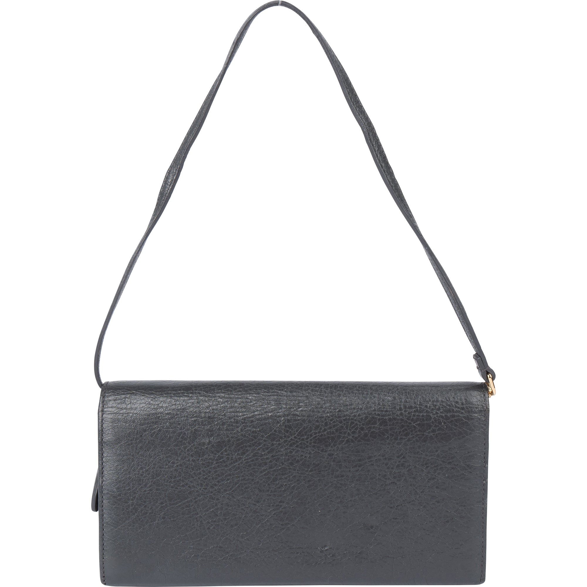 Balenciaga Grey Leather Wallet Handbag