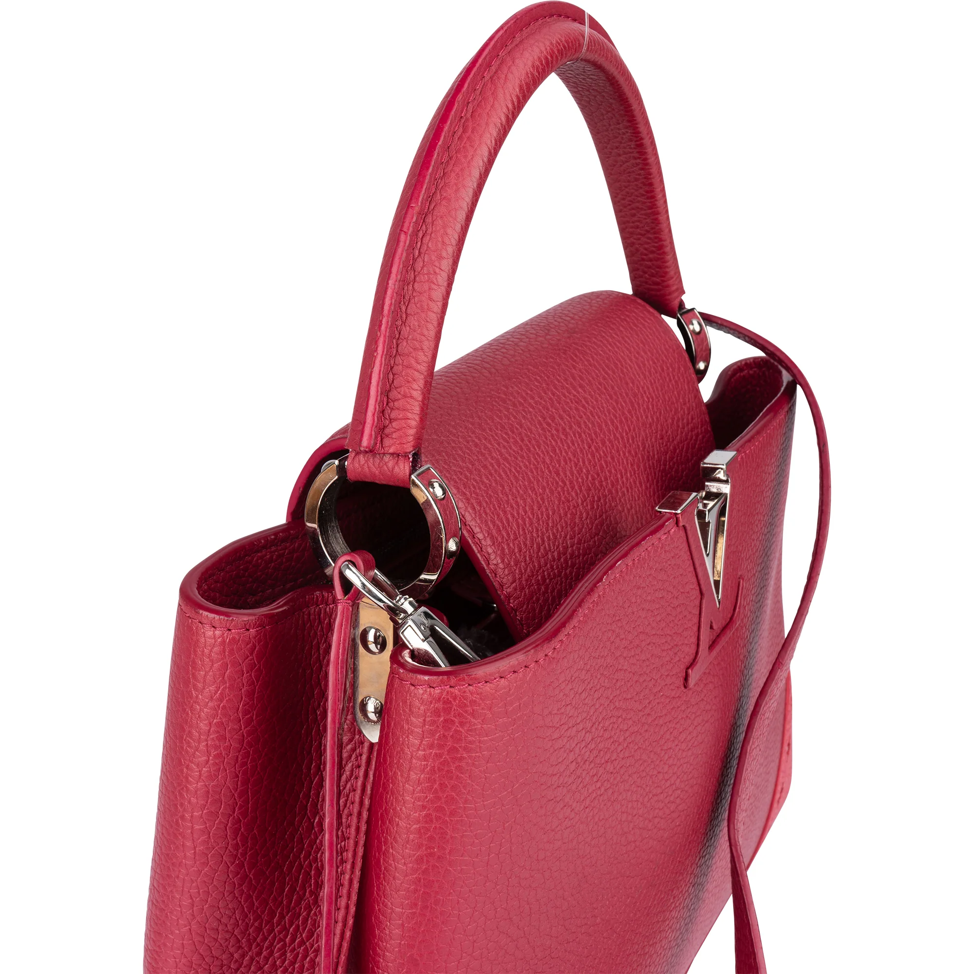 Louis Vuitton Taurillon Leather Capucines MM Handbag