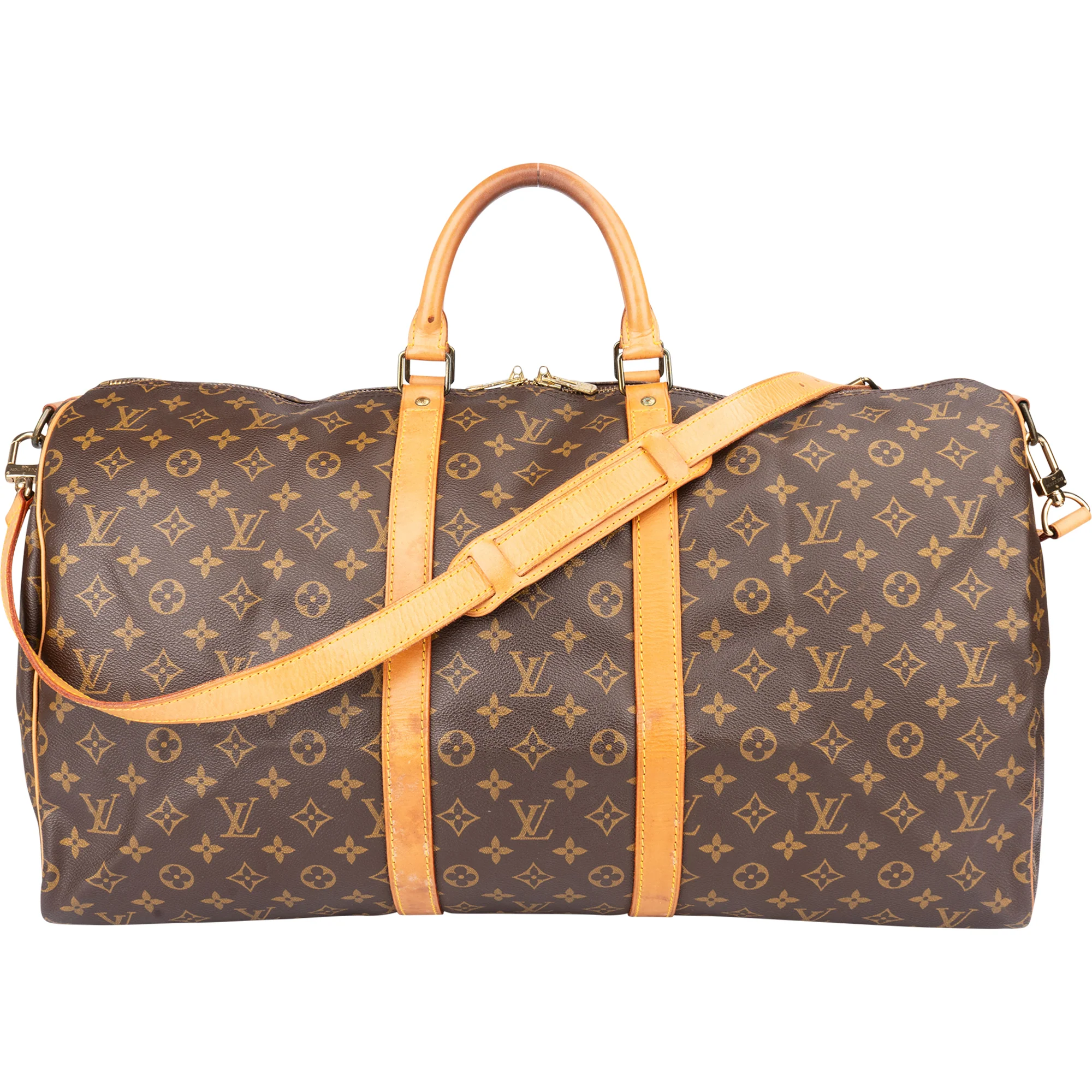 Louis Vuitton Canvas Monogram Keepall 55 Bandouliere