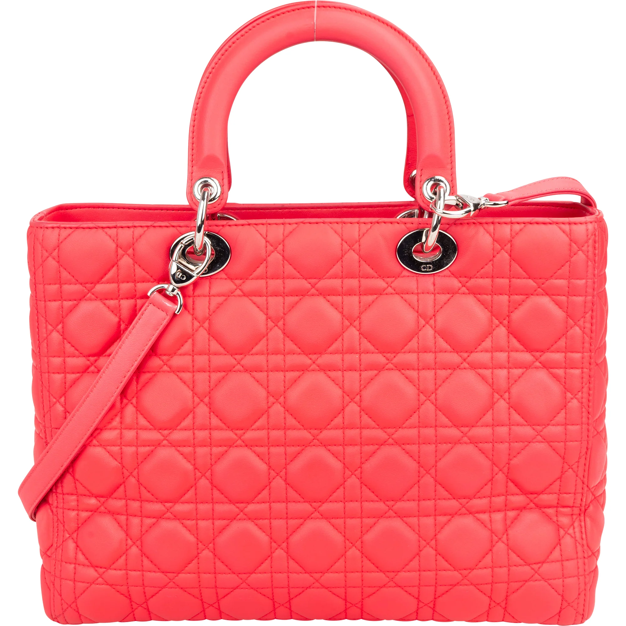 Christian Dior Quilted Leather Lady Dior Handbag