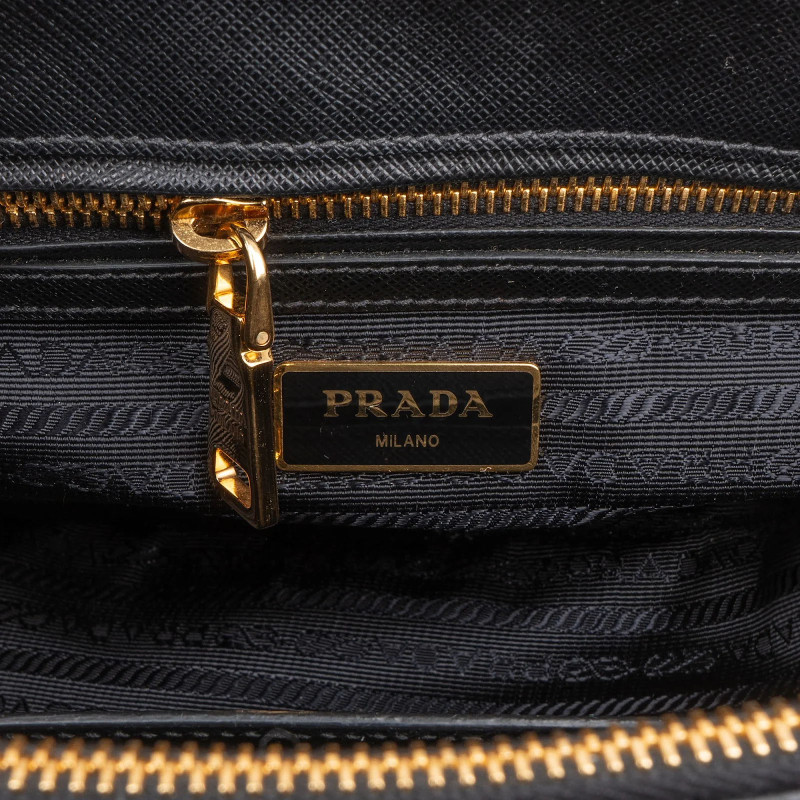 Prada Saffiano Leather Small Galleria Double ZIP Handbag