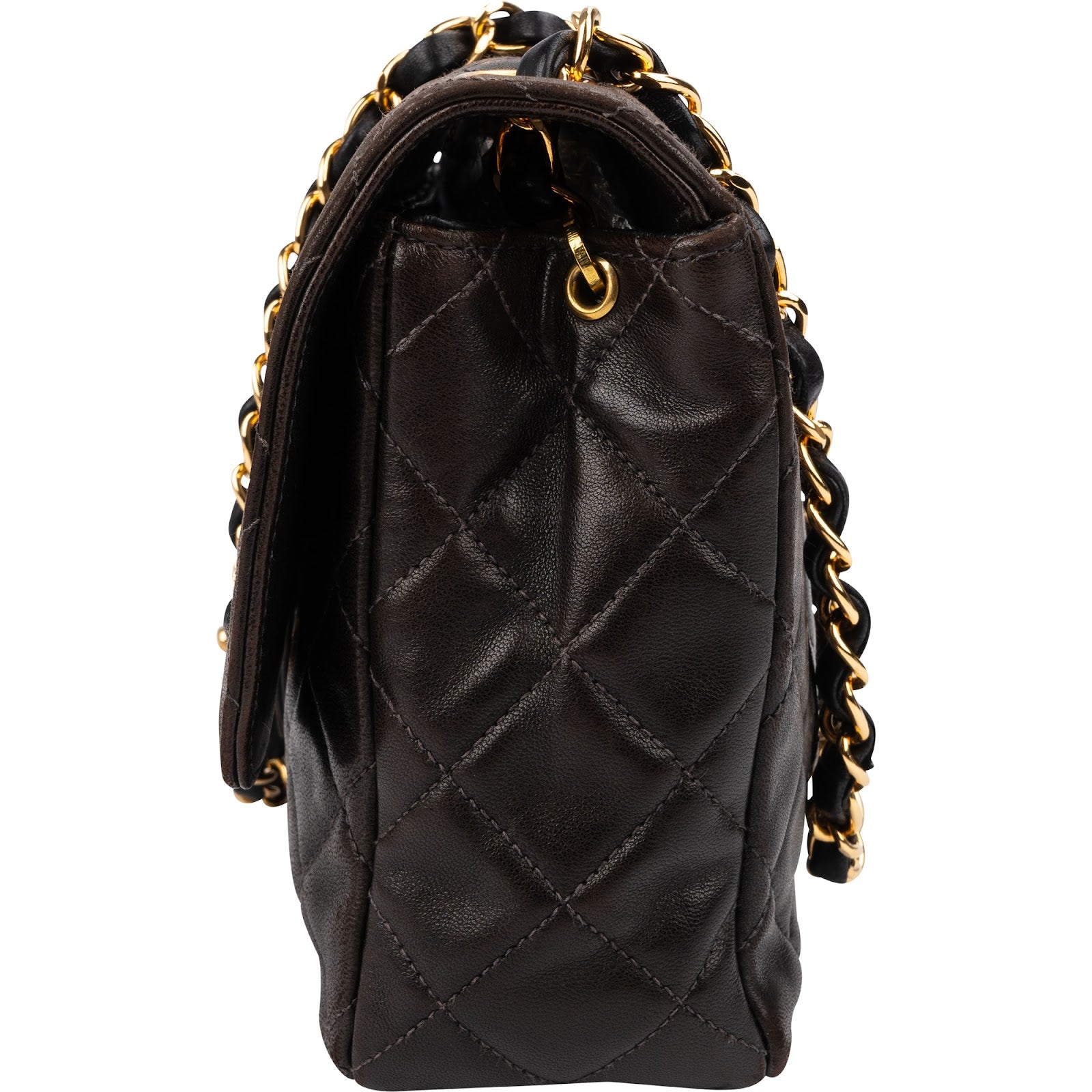 Chanel – Sac à bandoulière moyen à rabat unique, matelassé souple