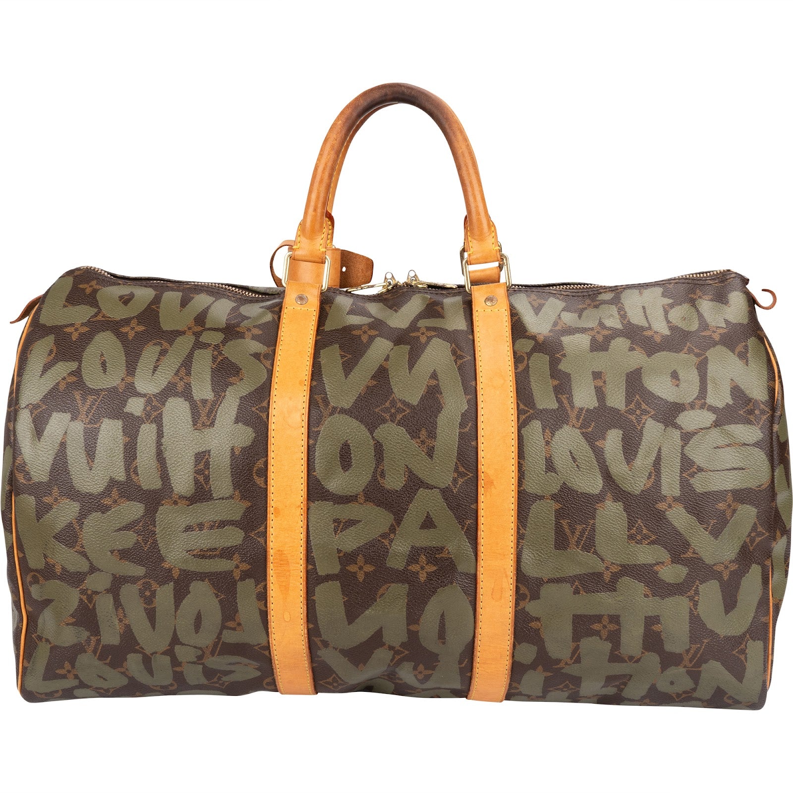 Louis Vuitton Limited Graffiti Monogram Canvas Keepall 50 Reisetasche