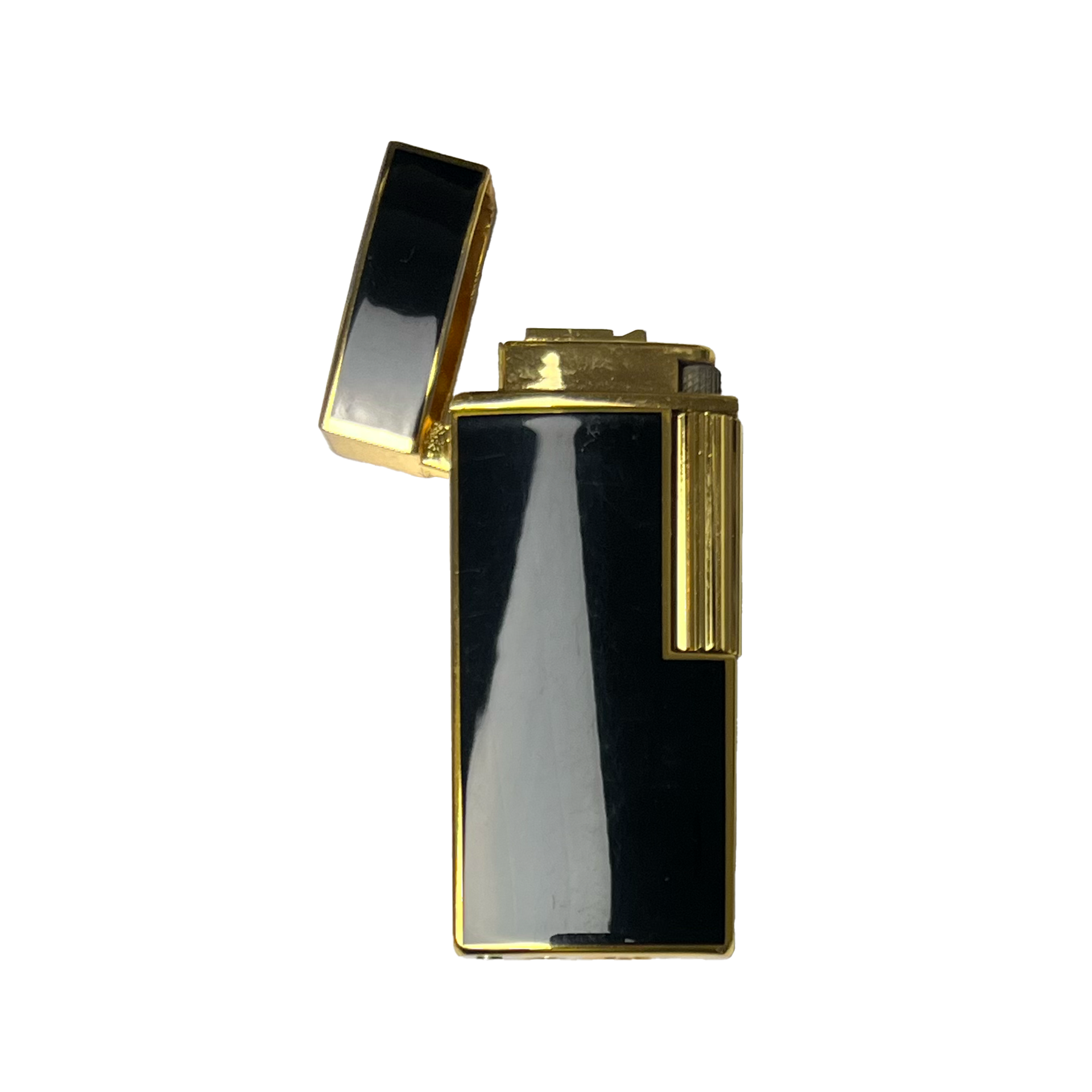 Vintage Feuerzeug schwarz/gold