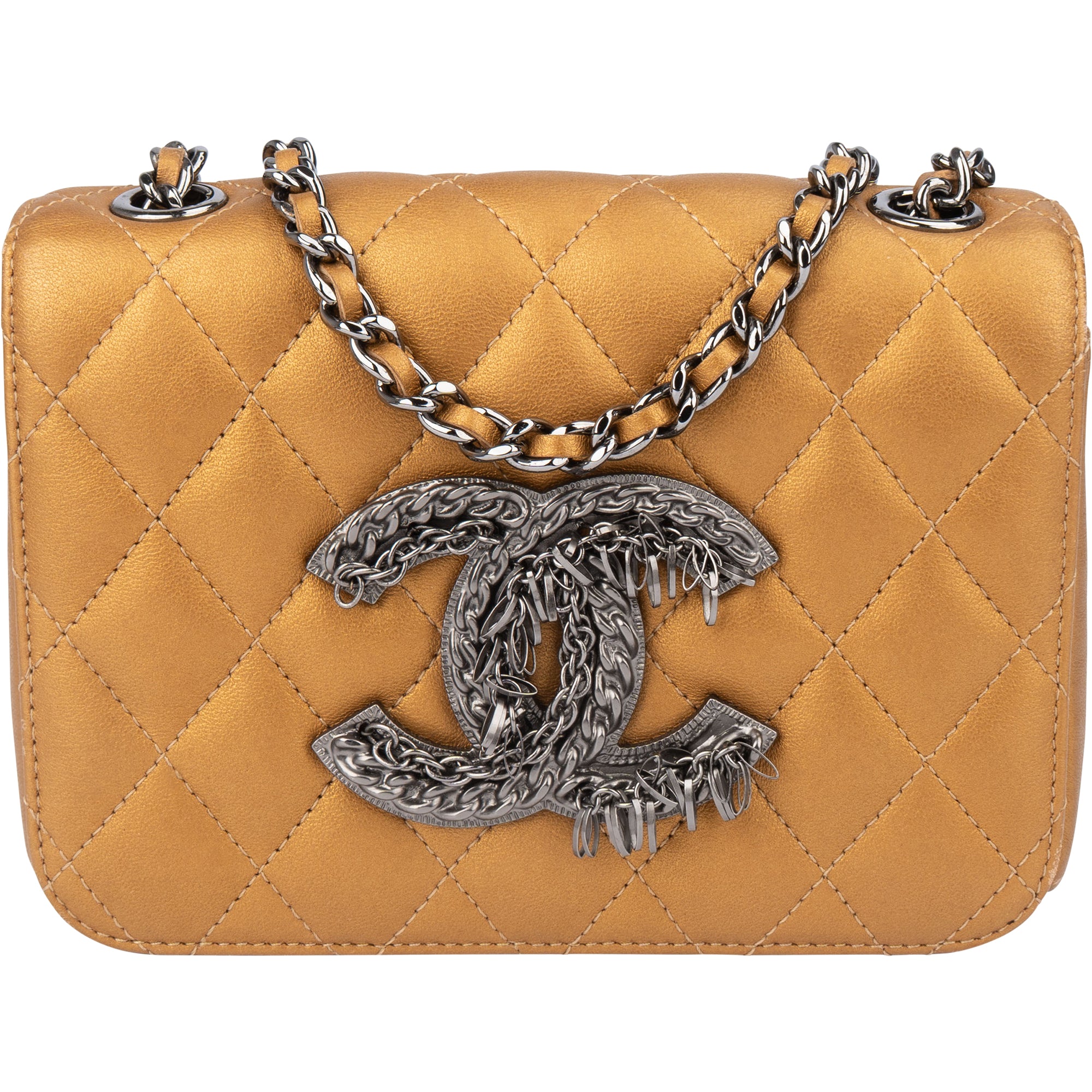 Chanel Limited Quillted Lambskin Single Flap Crossbody Bag