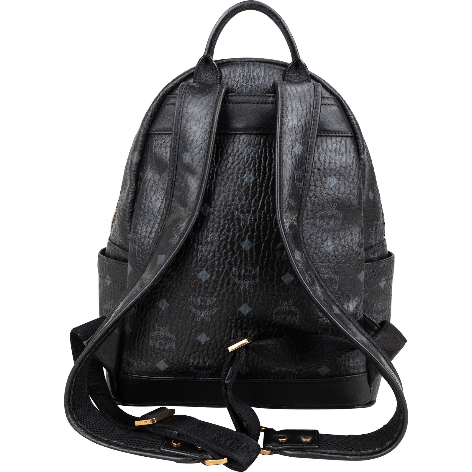 MCM Visetos Monogram Stark Studs Small 2 in 1 Rucksack