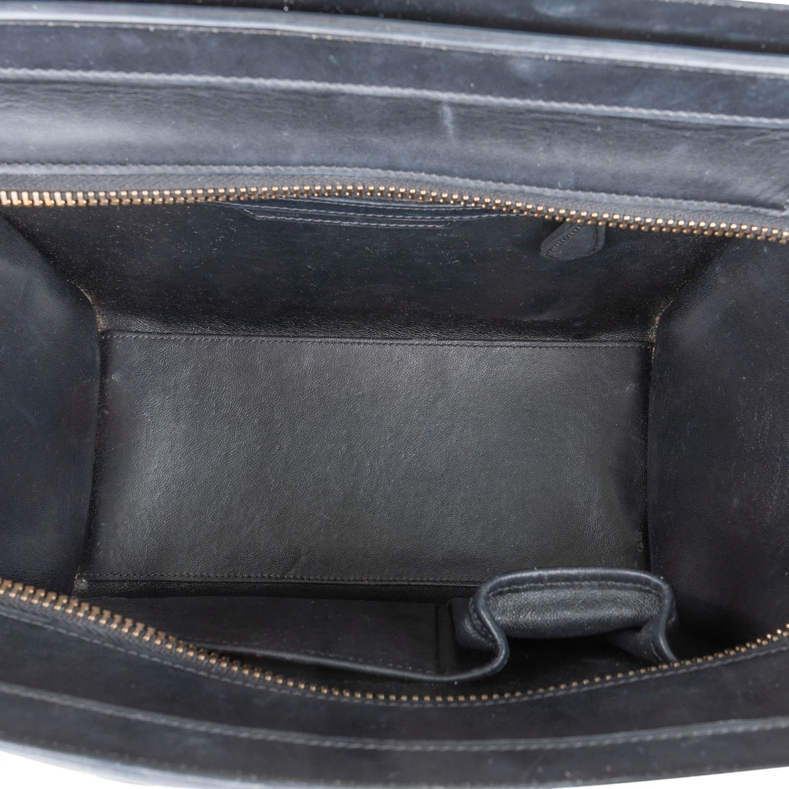 Céline Grained Tricolor Leather Luggage Handbag