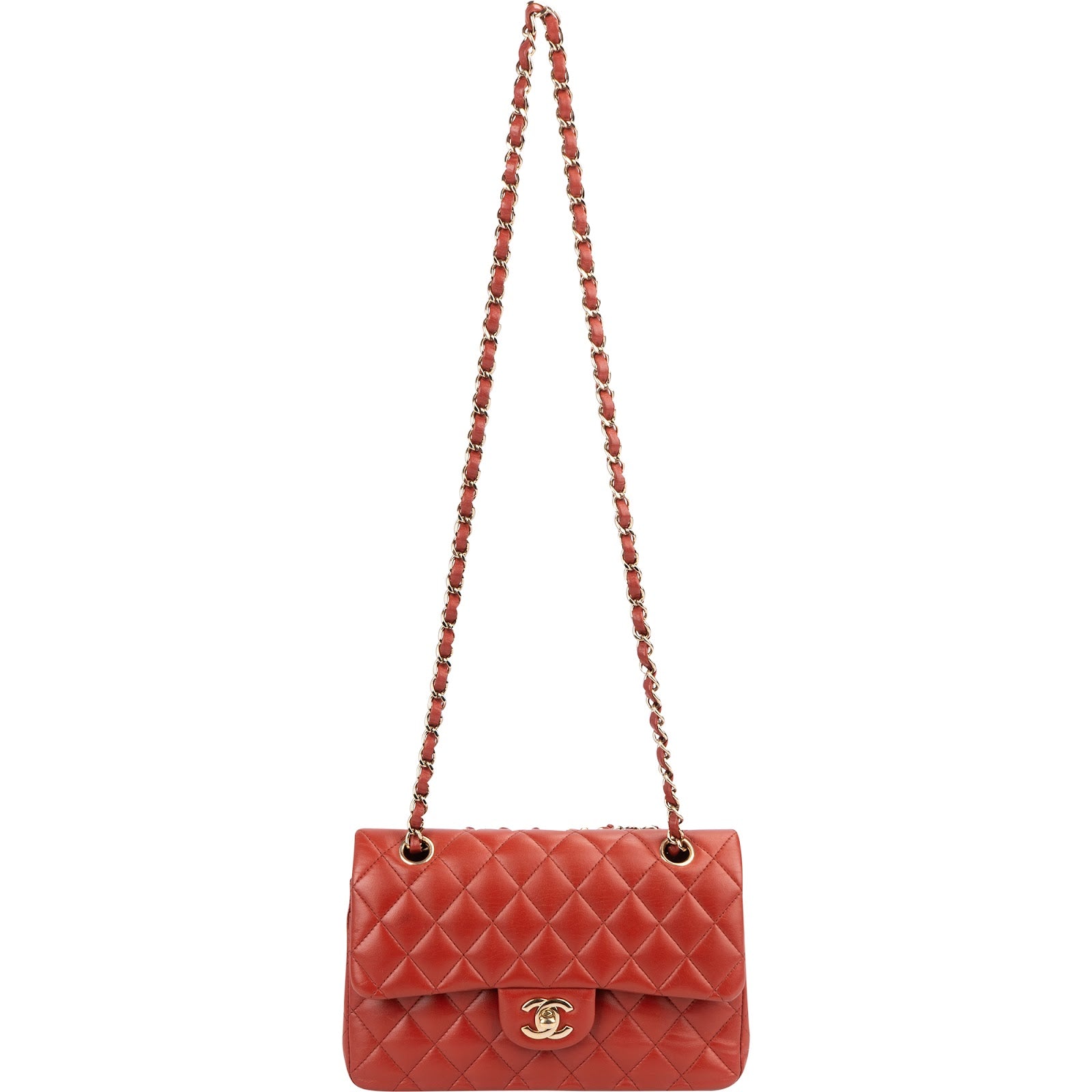 Chanel Quilted Lambskin Small Double Flap Shoulder Bag