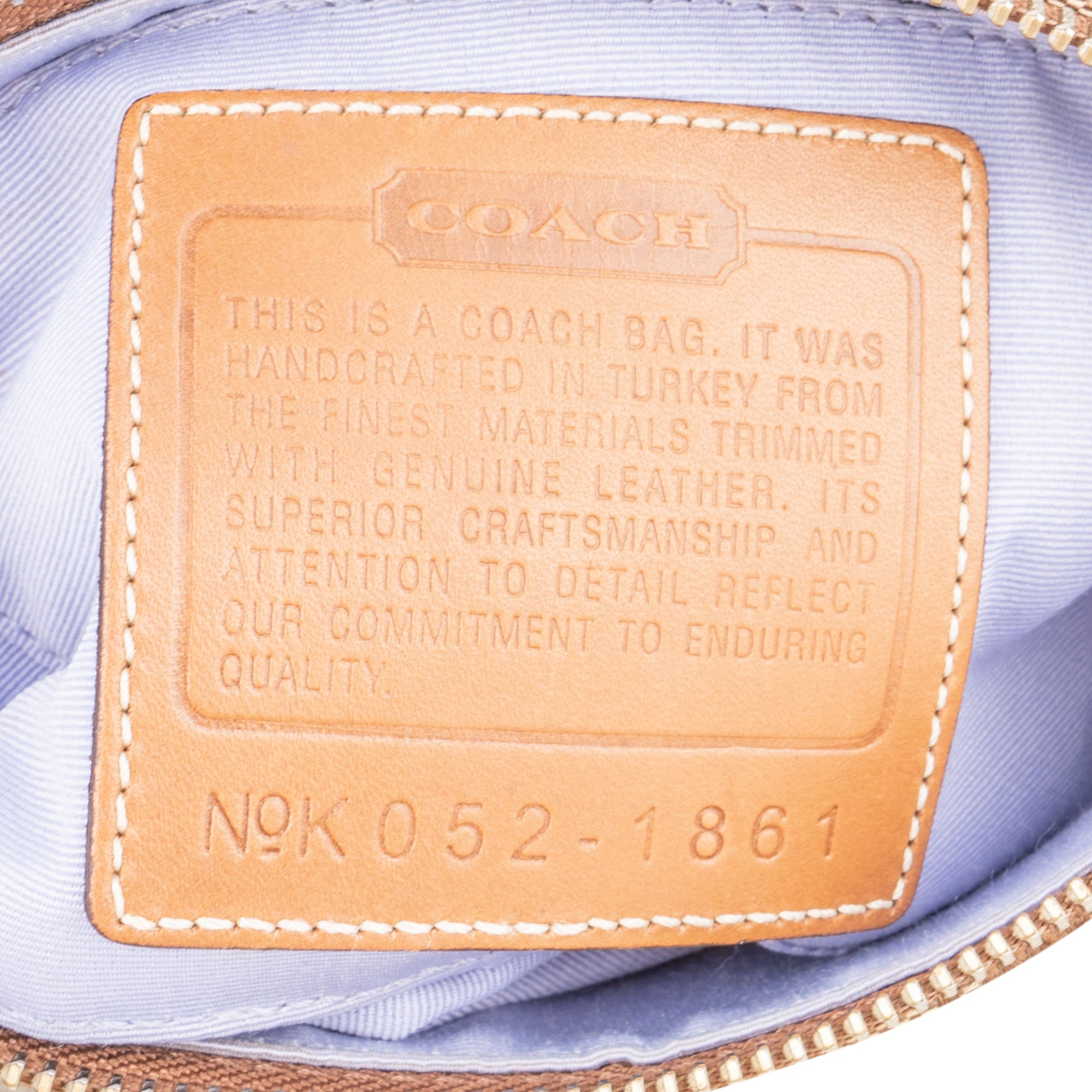 Coach Signature Monogram Handbag