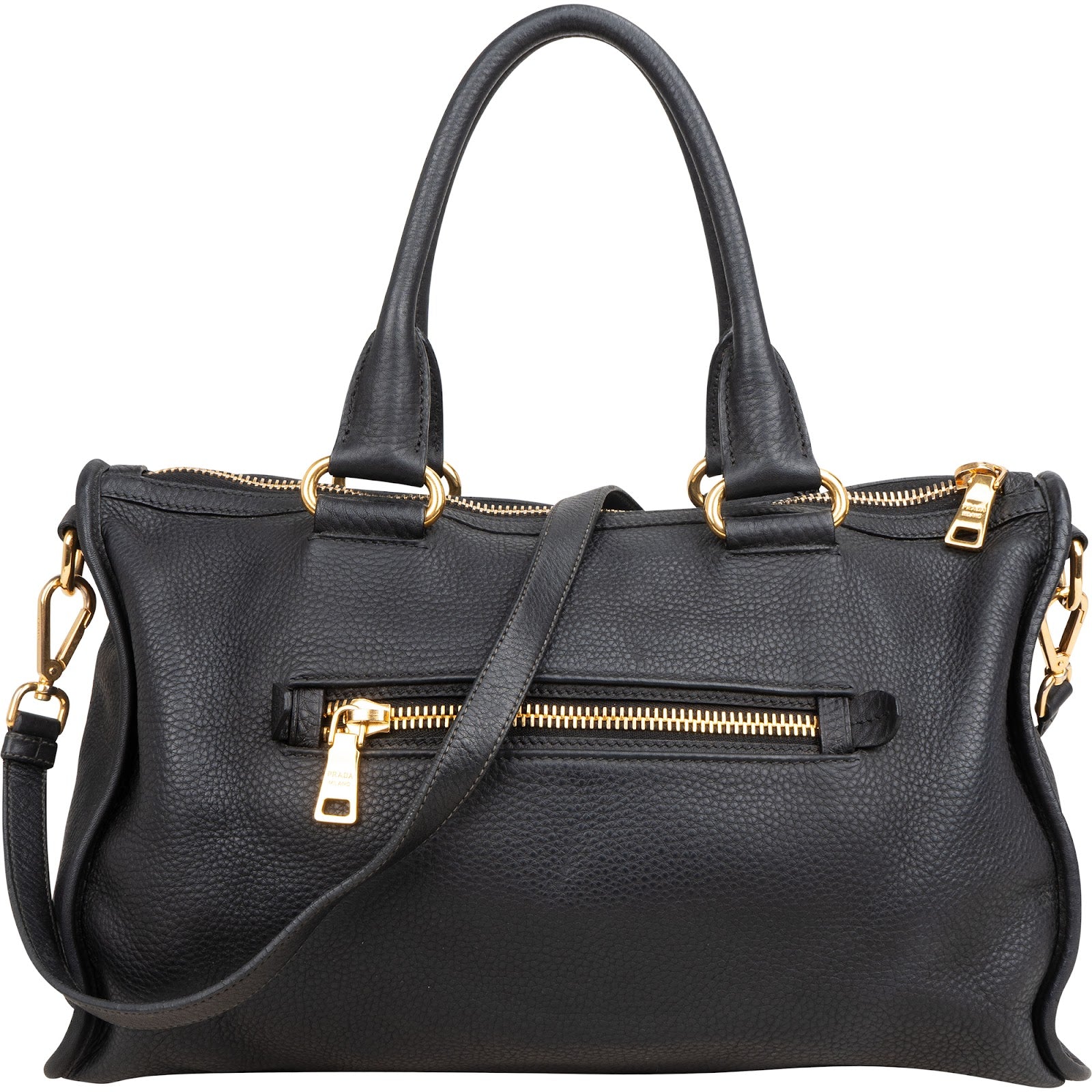 Prada Vitello Daino Leather Tote Handbag