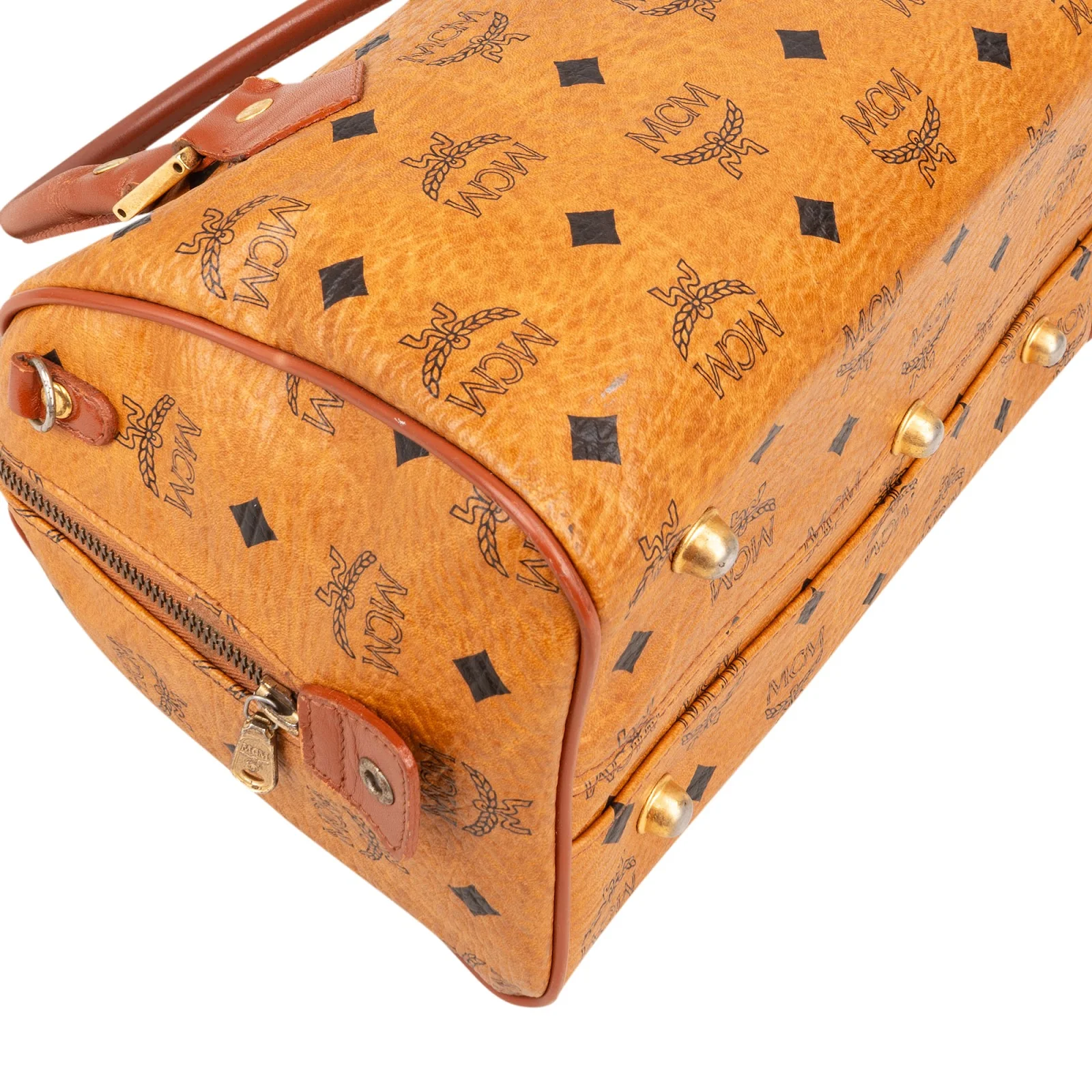 MCM Monogram Visetos Boston Bag