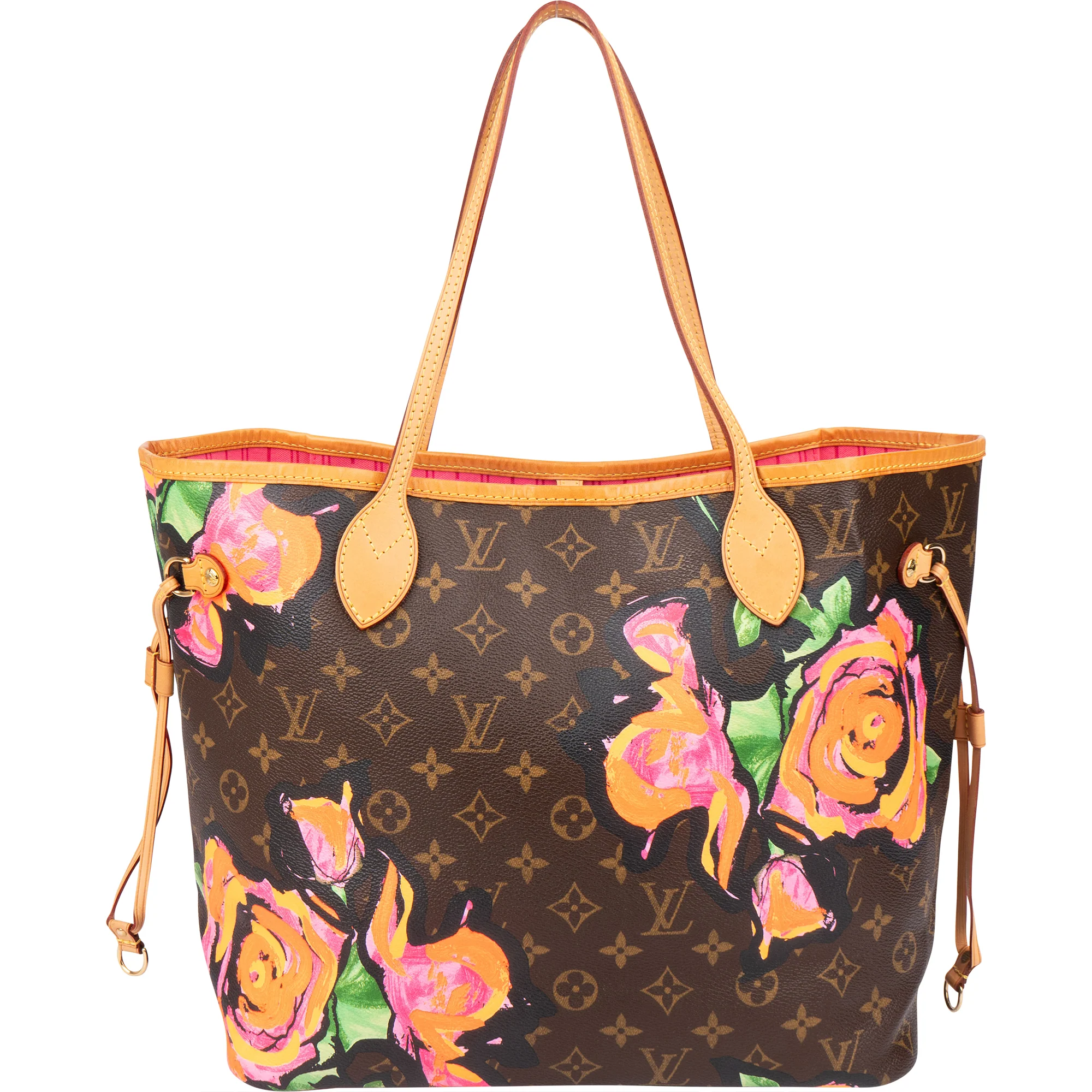 Louis Vuitton Limited Roses By Stephen Sprouse Neverfull MM Shopper