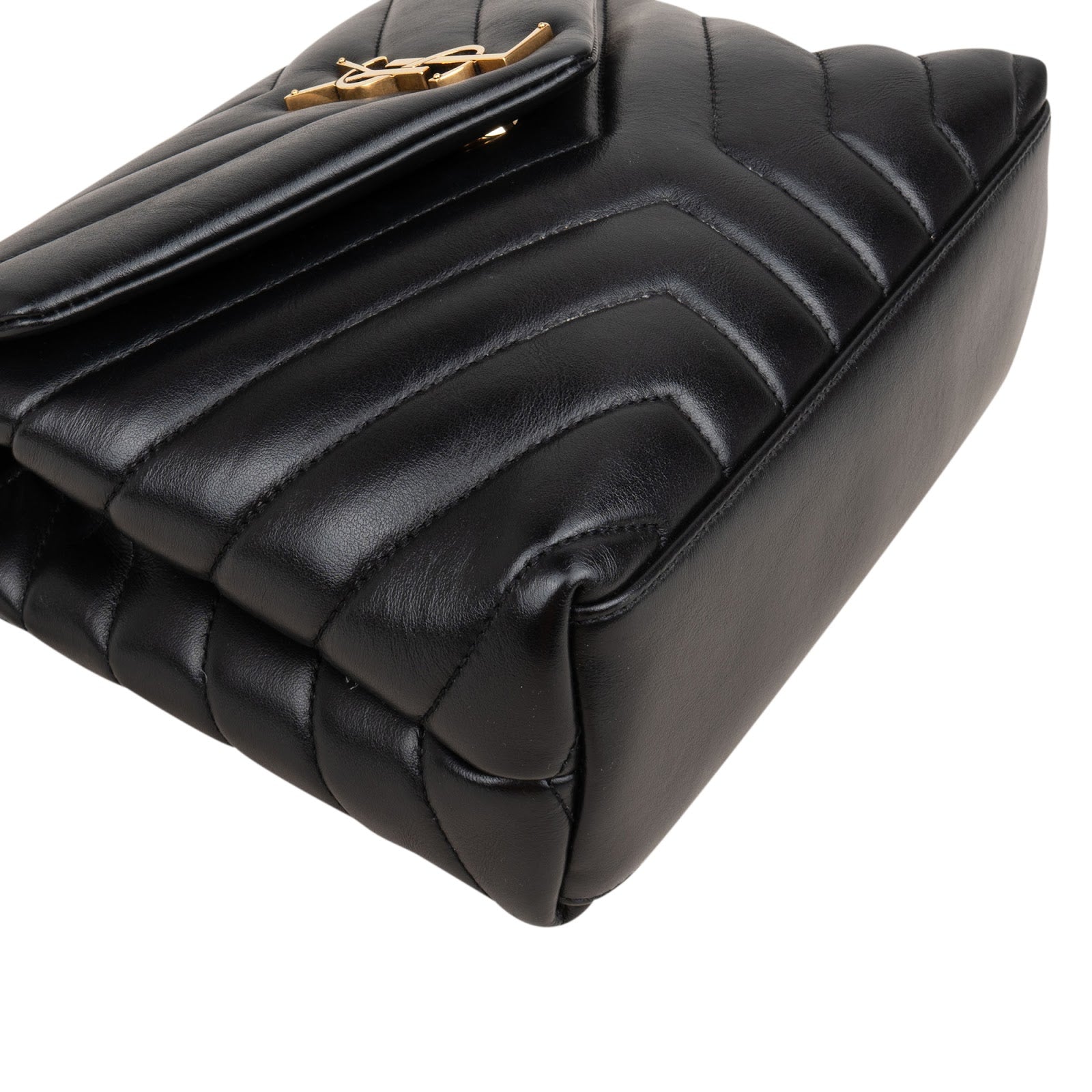 Saint Laurent kleine Loulou-crossbodytas van gewatteerd leer