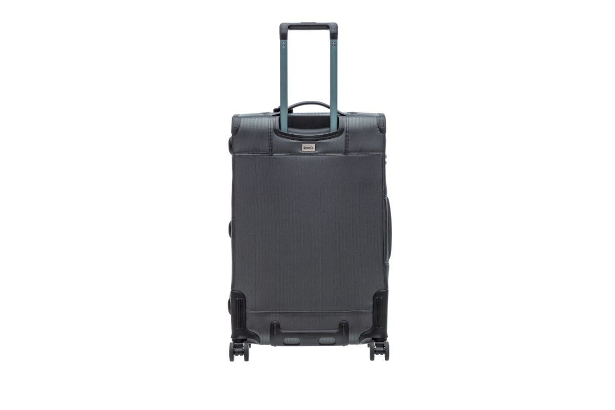BAY Weichschalen-Koffer M mit 4 Rollen bis 68 cm 59 Liter - Grey