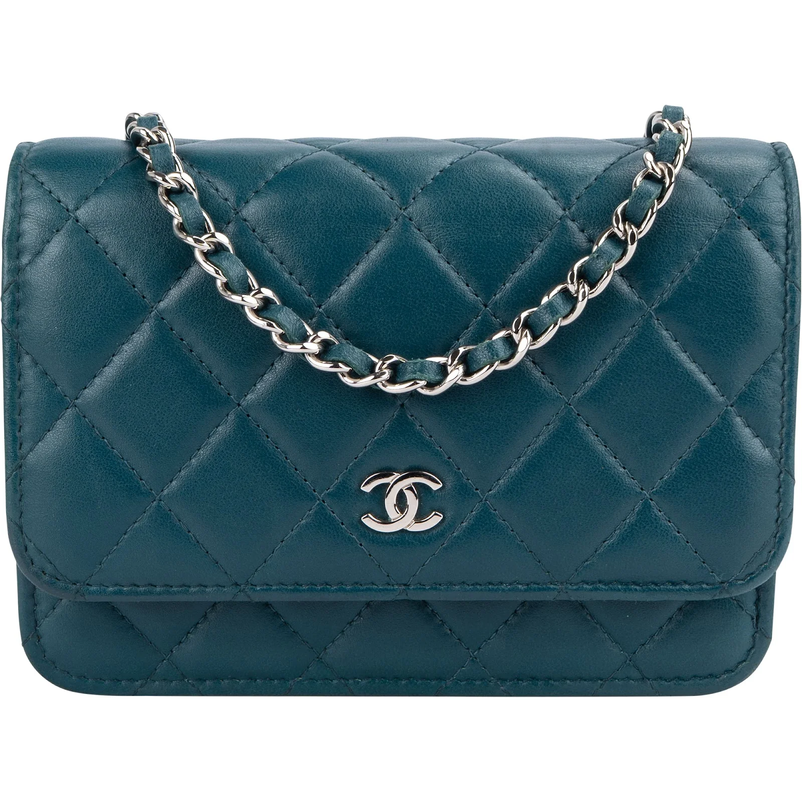 Chanel Quilted Lambskin Mini Wallet on Chain Crossbody Bag