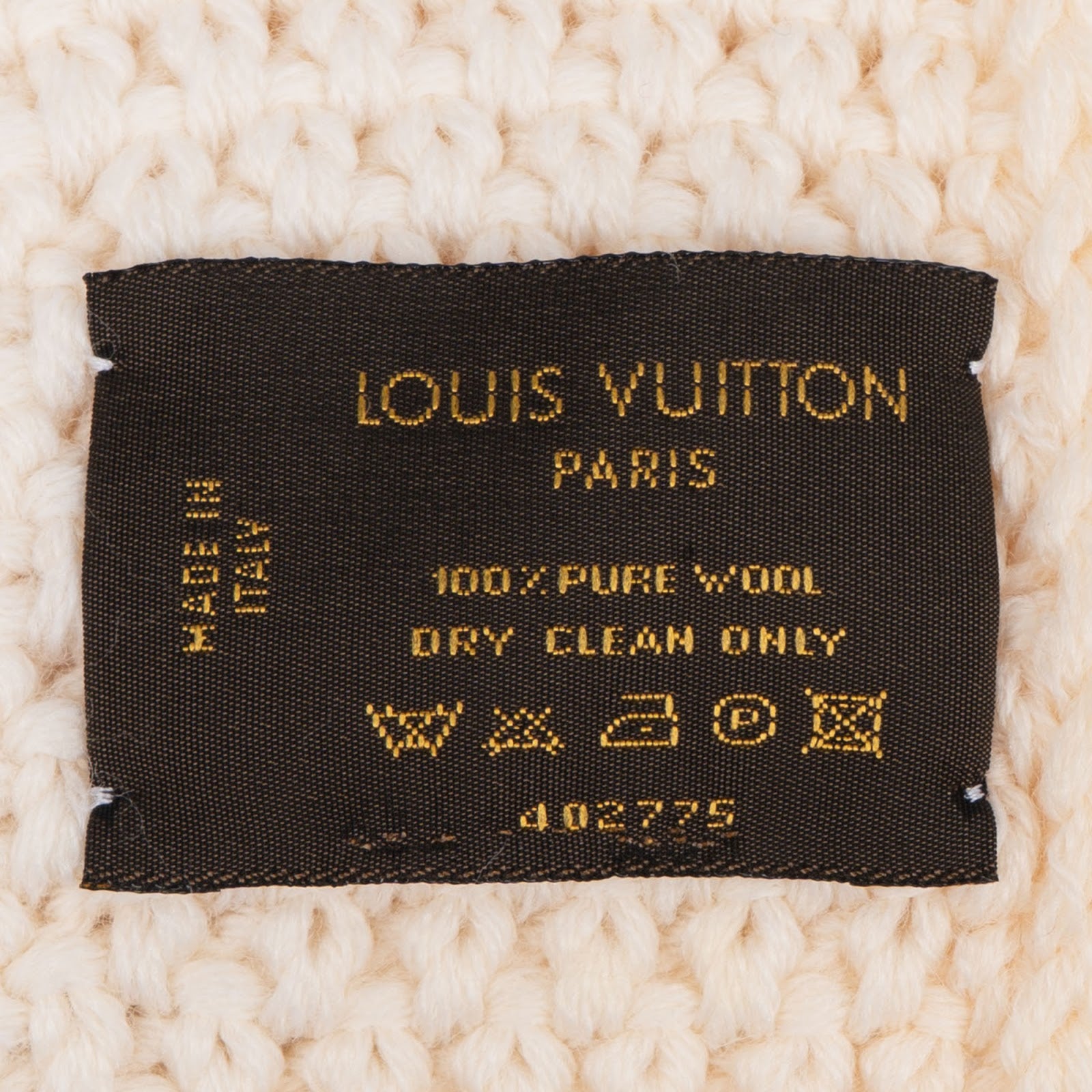 Louis Vuitton - Pure Wool Knit Damier Schal