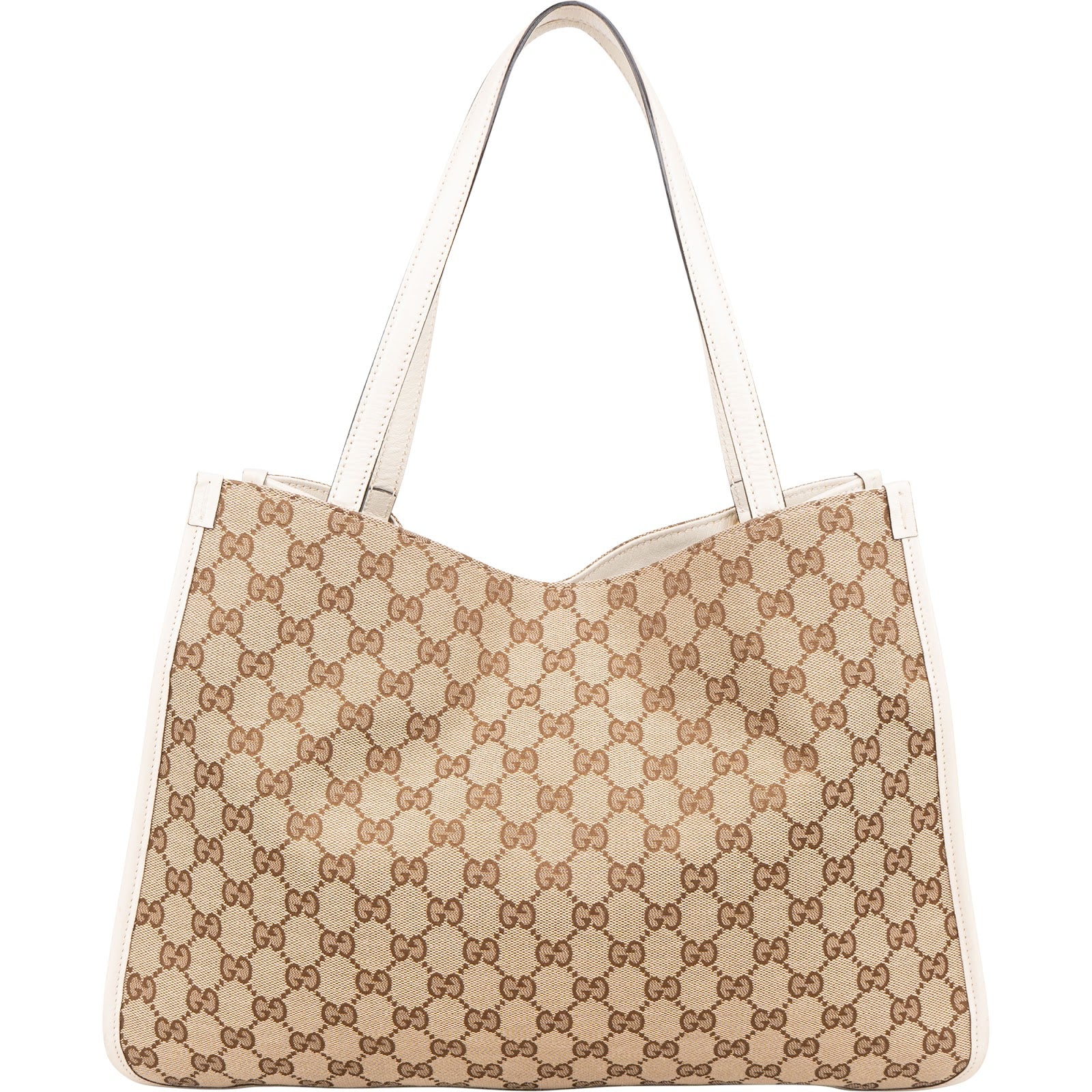 Gucci Monogram GG Canvas Horsebit Tote Shoulder Bag