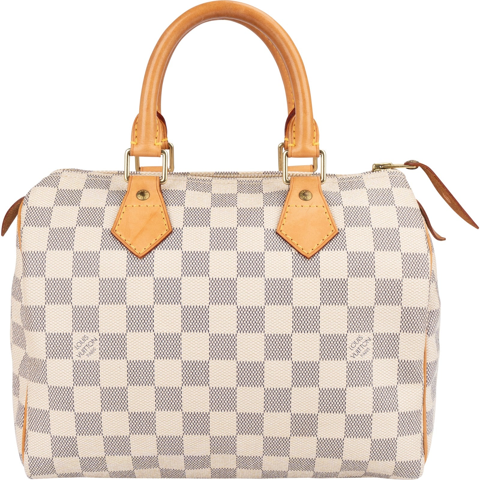Louis Vuitton Monogram Damier Azur Canvas Speedy 25 Boston Bag