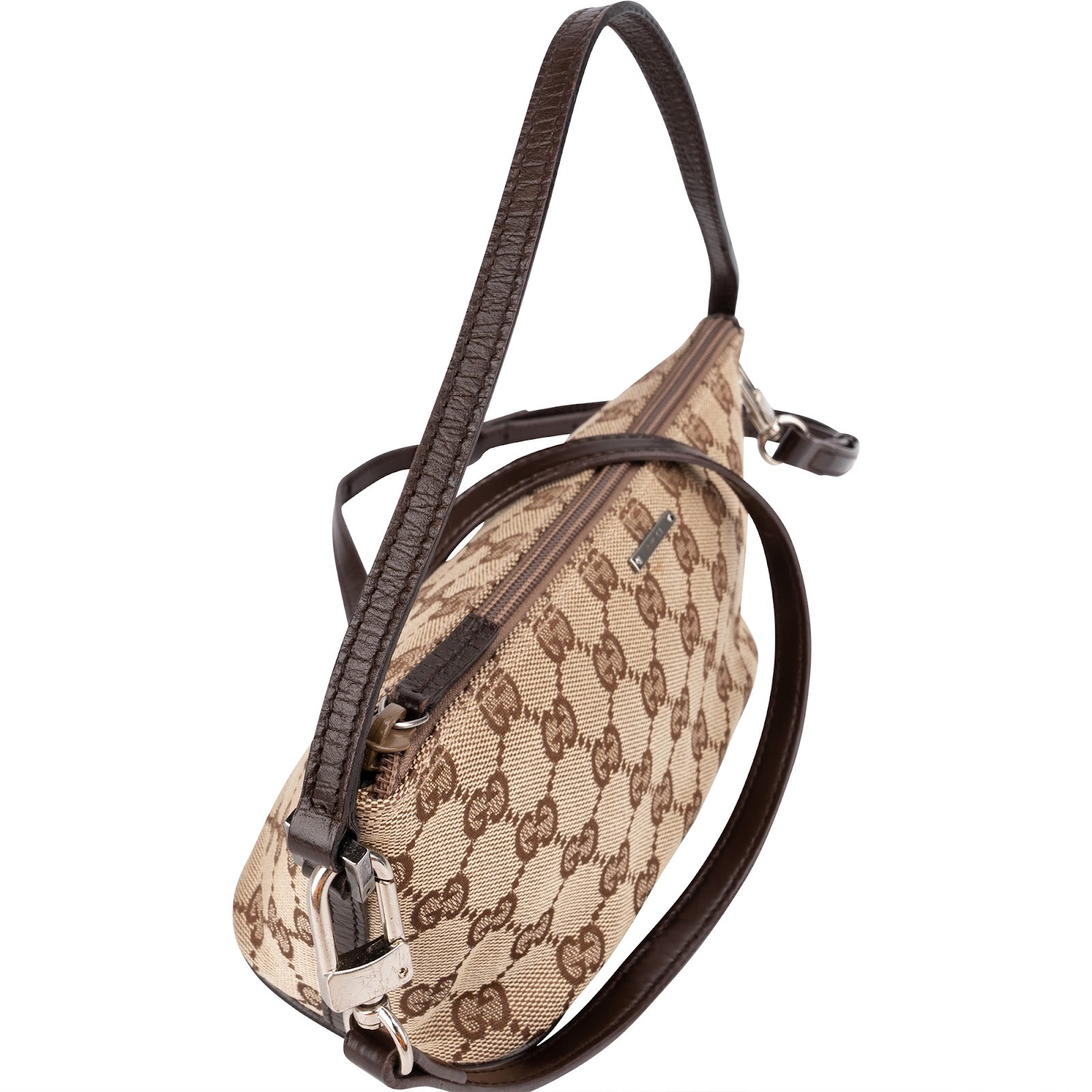 Gucci Monogram GG Canvas Pochette Handbag
