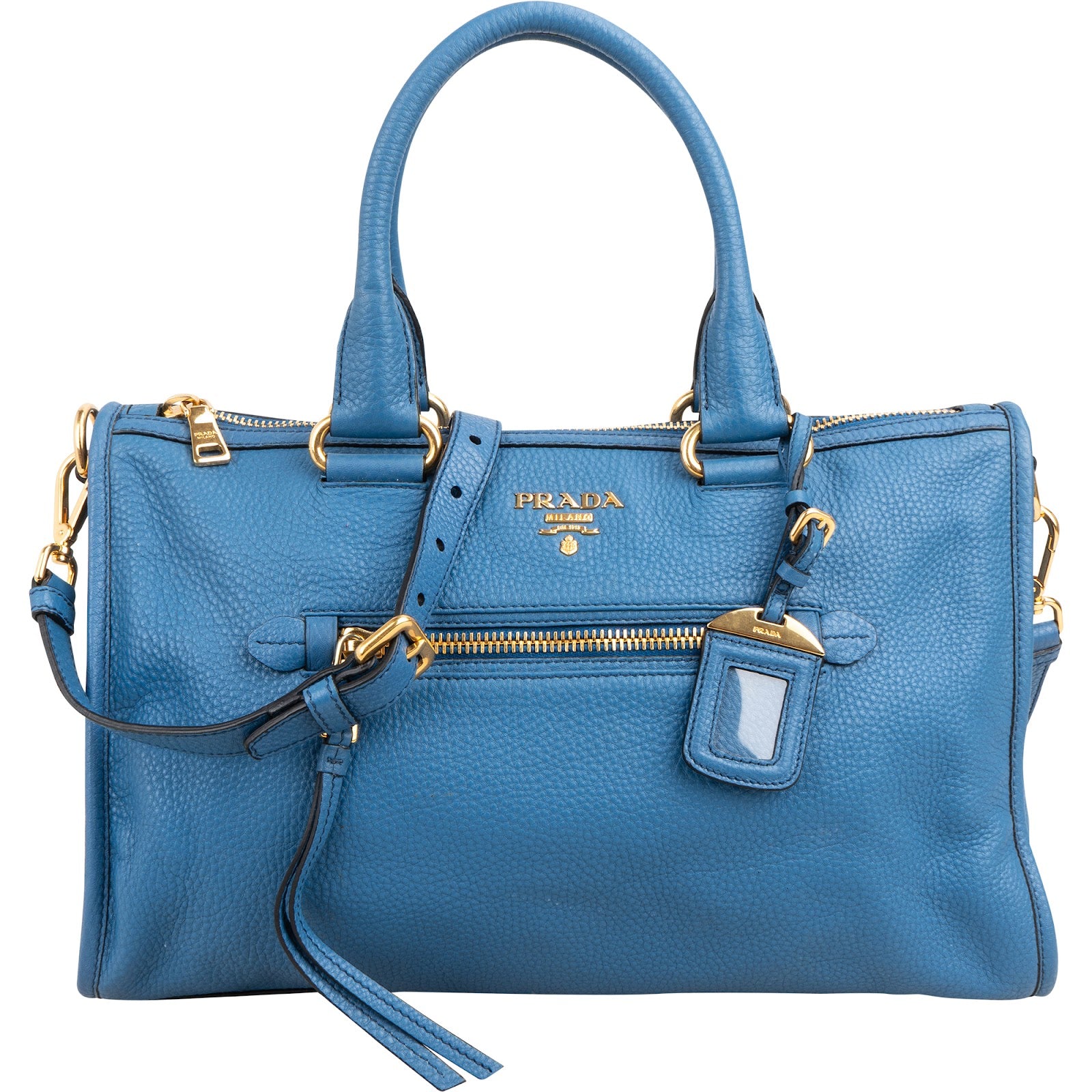 Prada - Vitello Daino Satchel Crossbody Bag