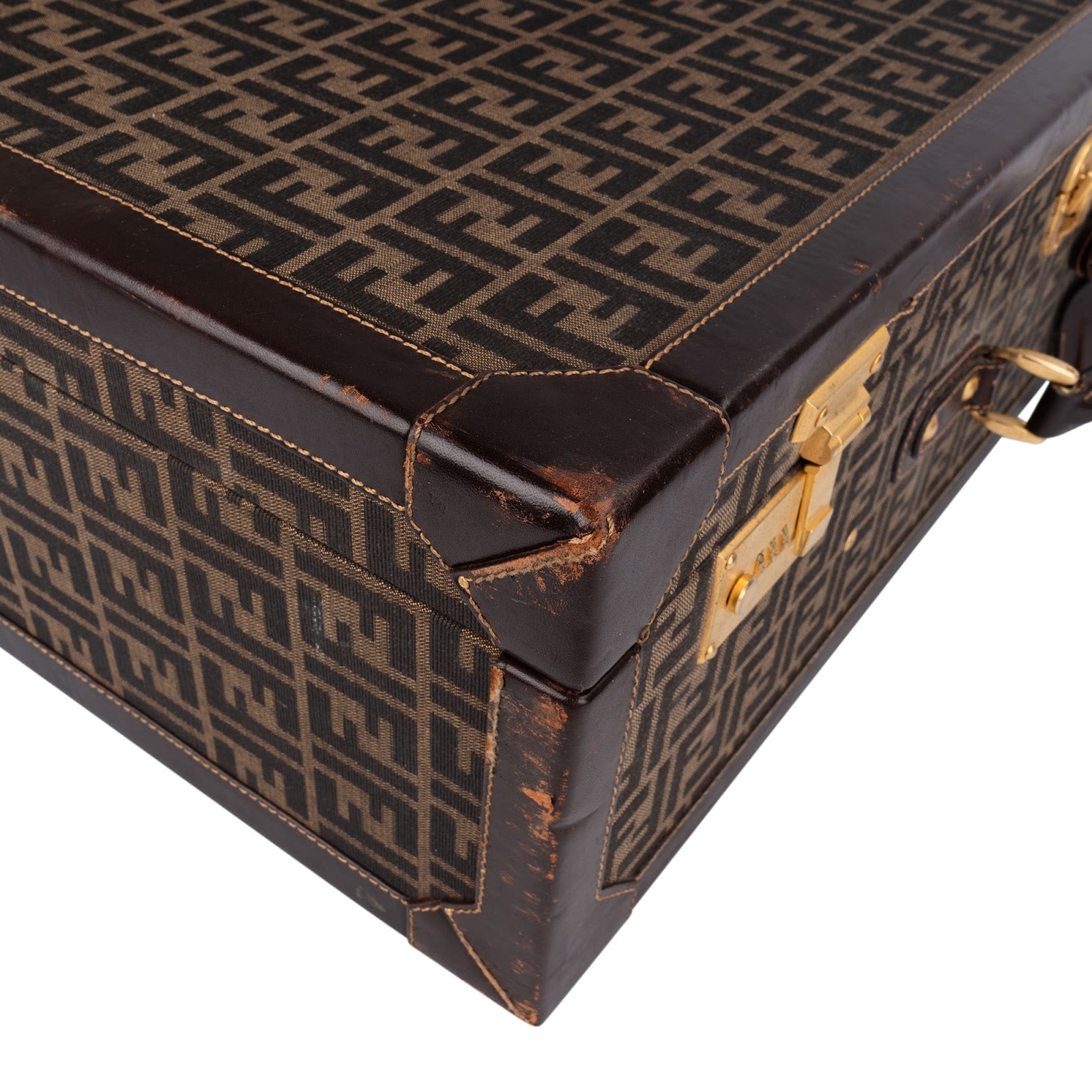 Fendi Monogram Zucca Canvas Vintage Koffer