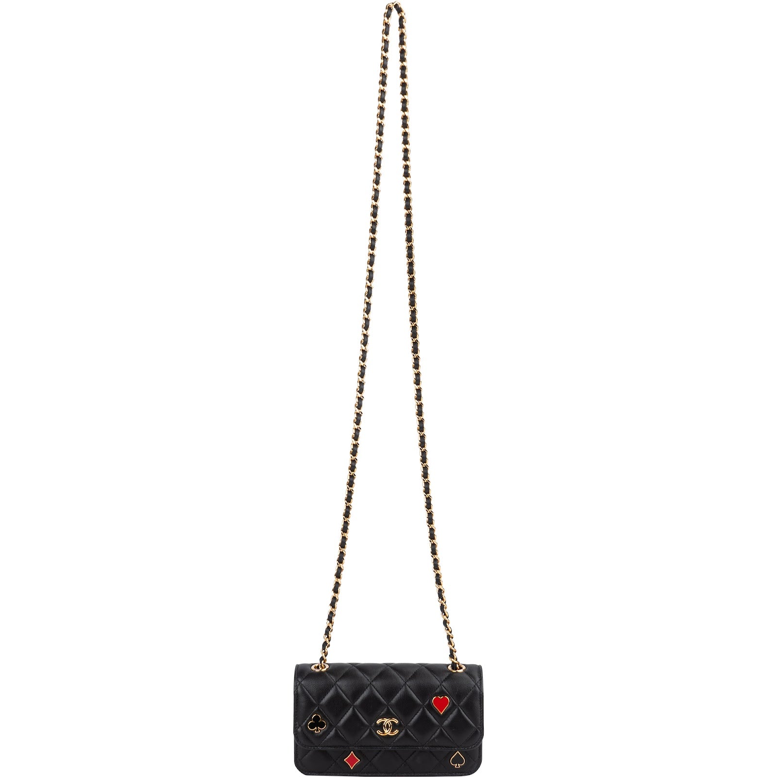 Chanel Quilted Lambskin Coco Casino Single Flap Crossbody Bag