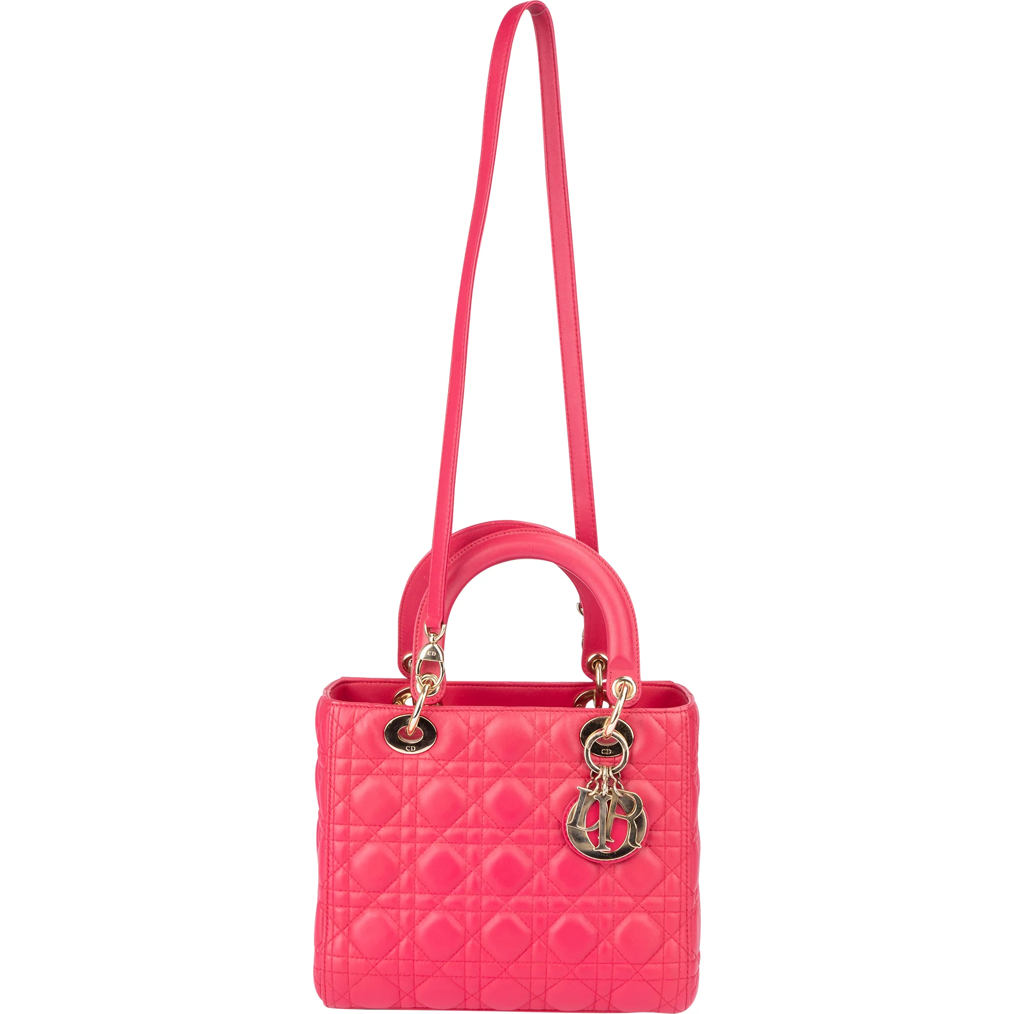 Christian Dior Quilted Leather Lady Dior Handbag