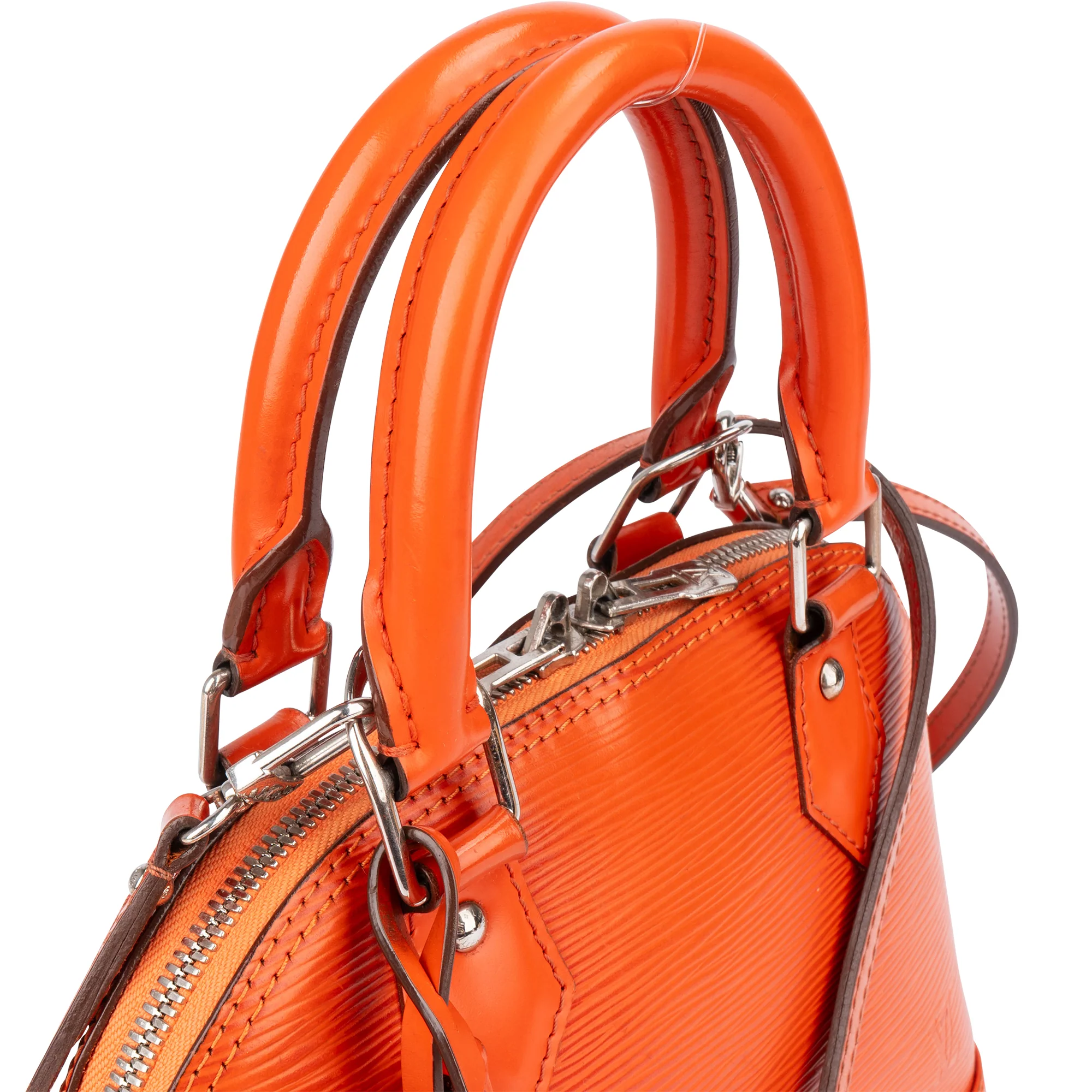 Louis Vuitton Orange Epi Leather Alma BB Handbag