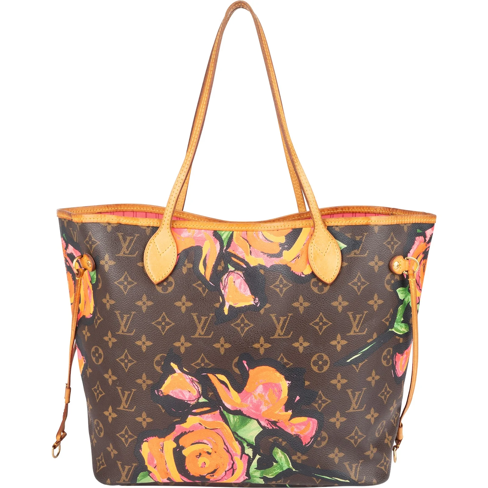 Louis Vuitton Monogram Canvas Limited Roses Neverfull MM Shopper