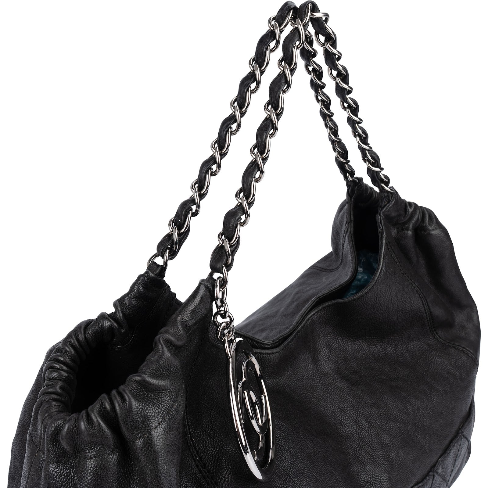 Chanel Stitchng Caviar Leather CC Handbag