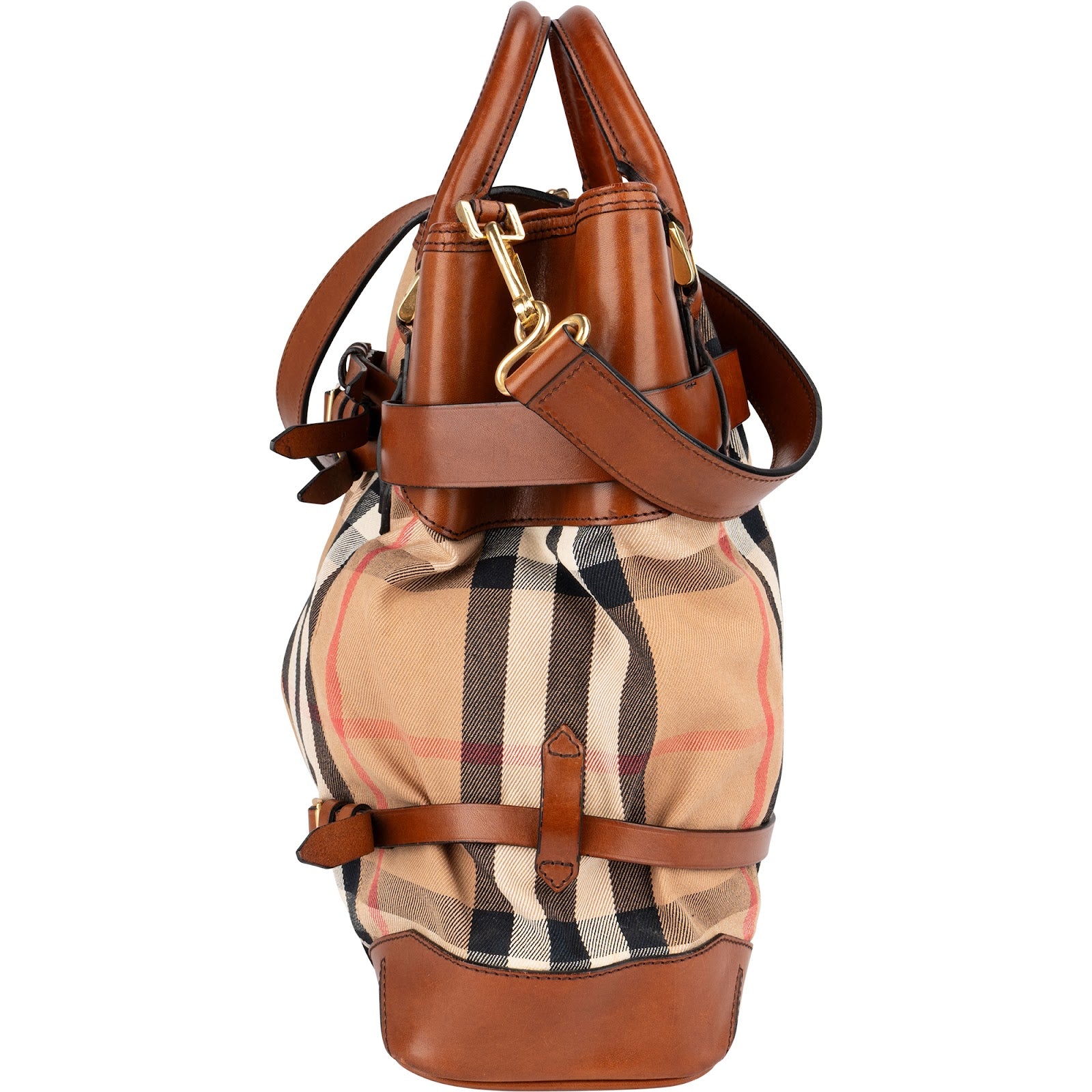 Burberry - Haymarket Hobo Shoulder Bag