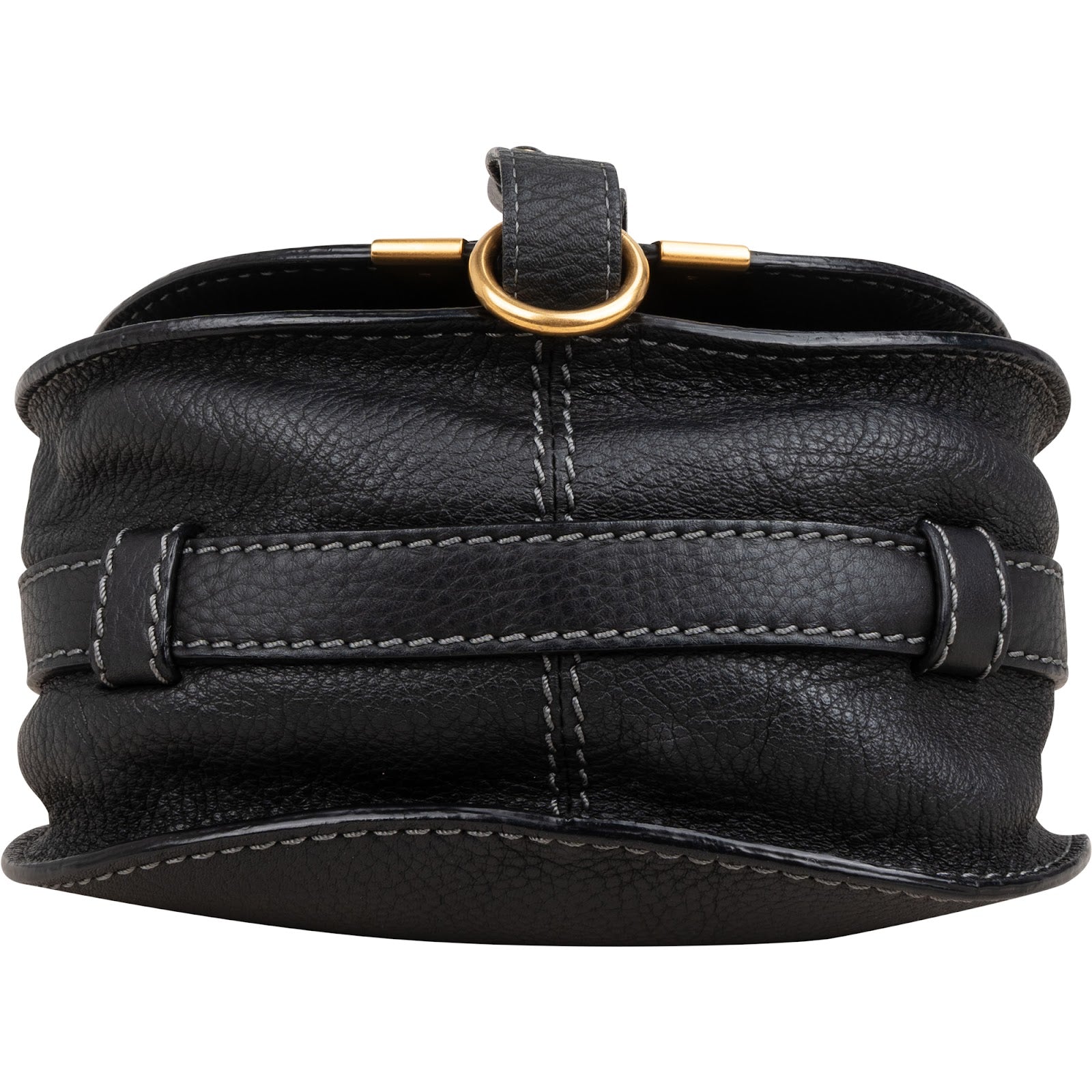 Chloé Grained Calfskin Marcie Mini Saddle Crossbody Bag