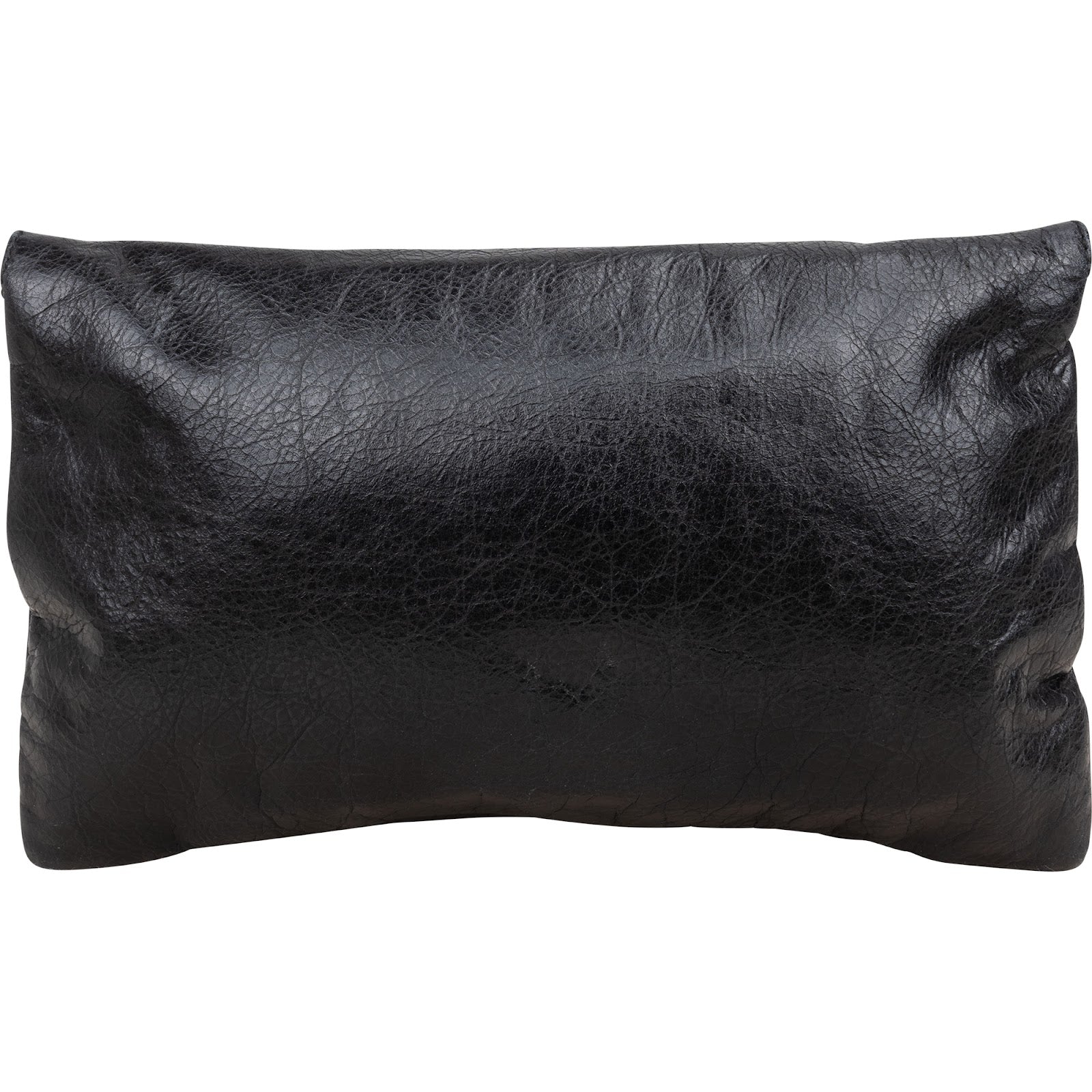 Balenciaga Black Leather City Clutch Bag